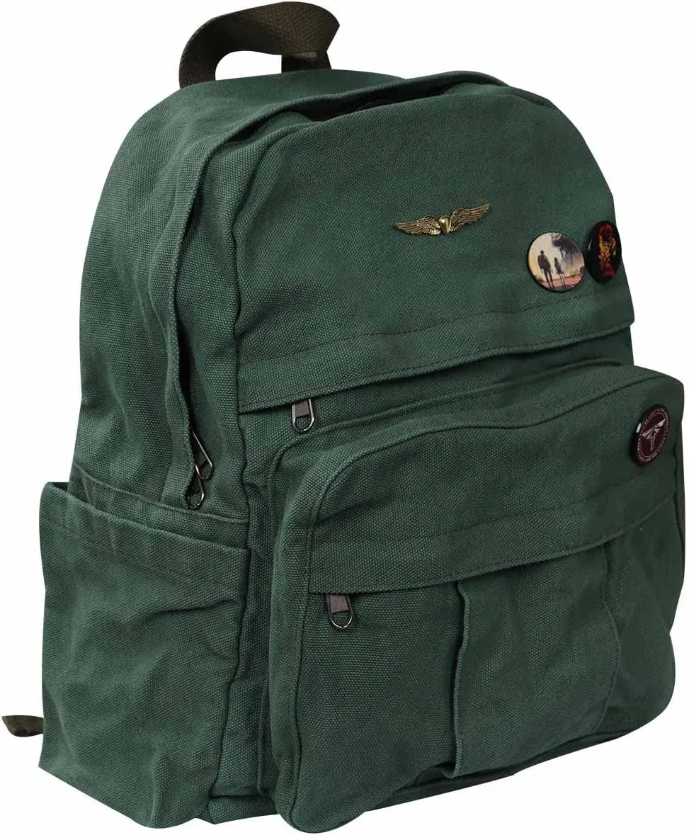 Adult Cosplay Bag Backpack Vintage Canvas Bookbag Casual Travel Tactical Daypack