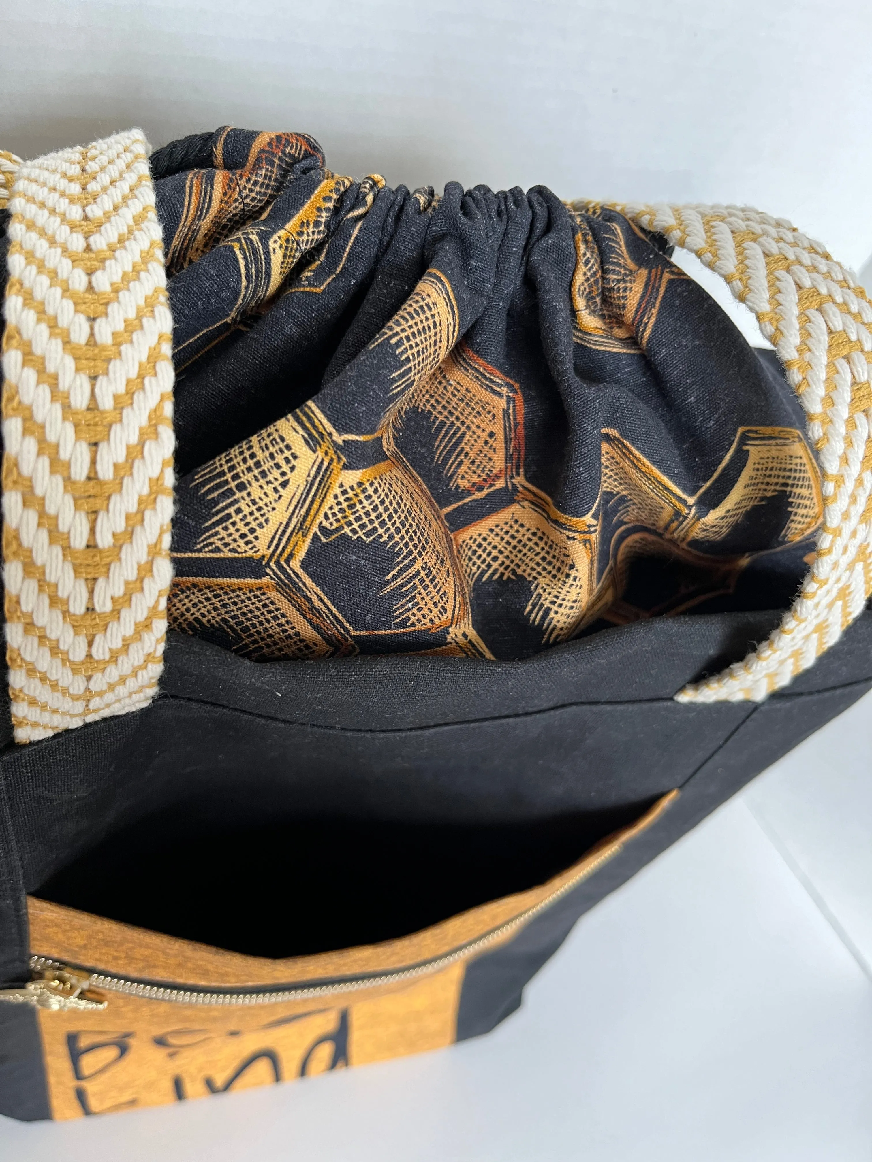 Bee Themed Large Project Bag