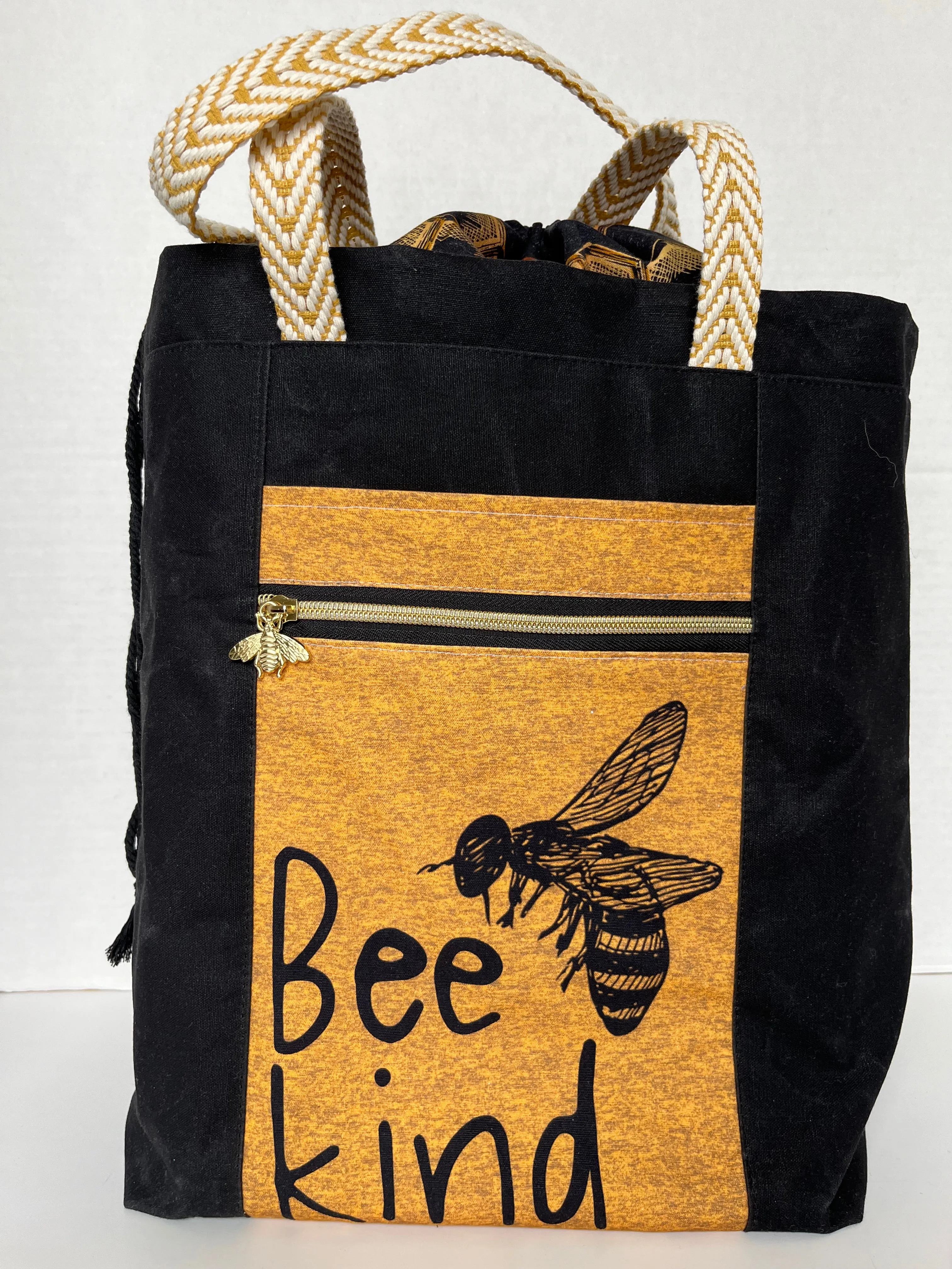 Bee Themed Large Project Bag