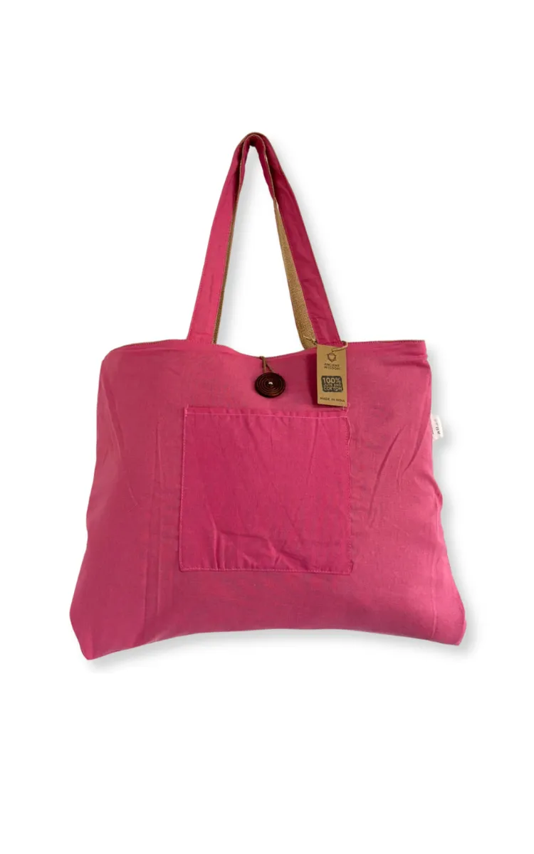 Big bag - reversible jute & cotton