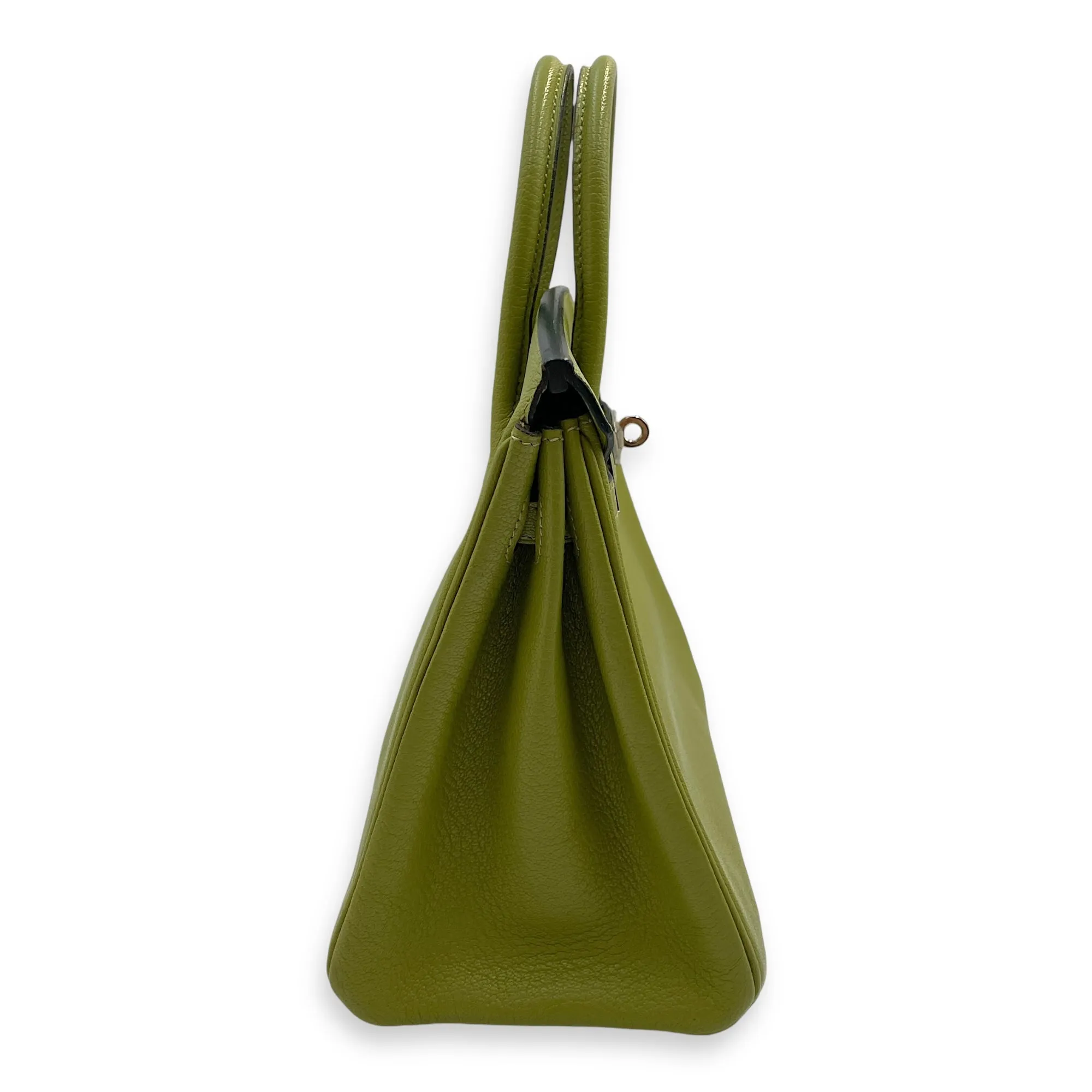 Birkin 25 Vert Anis in Chevre Mysore, Palladium hardware