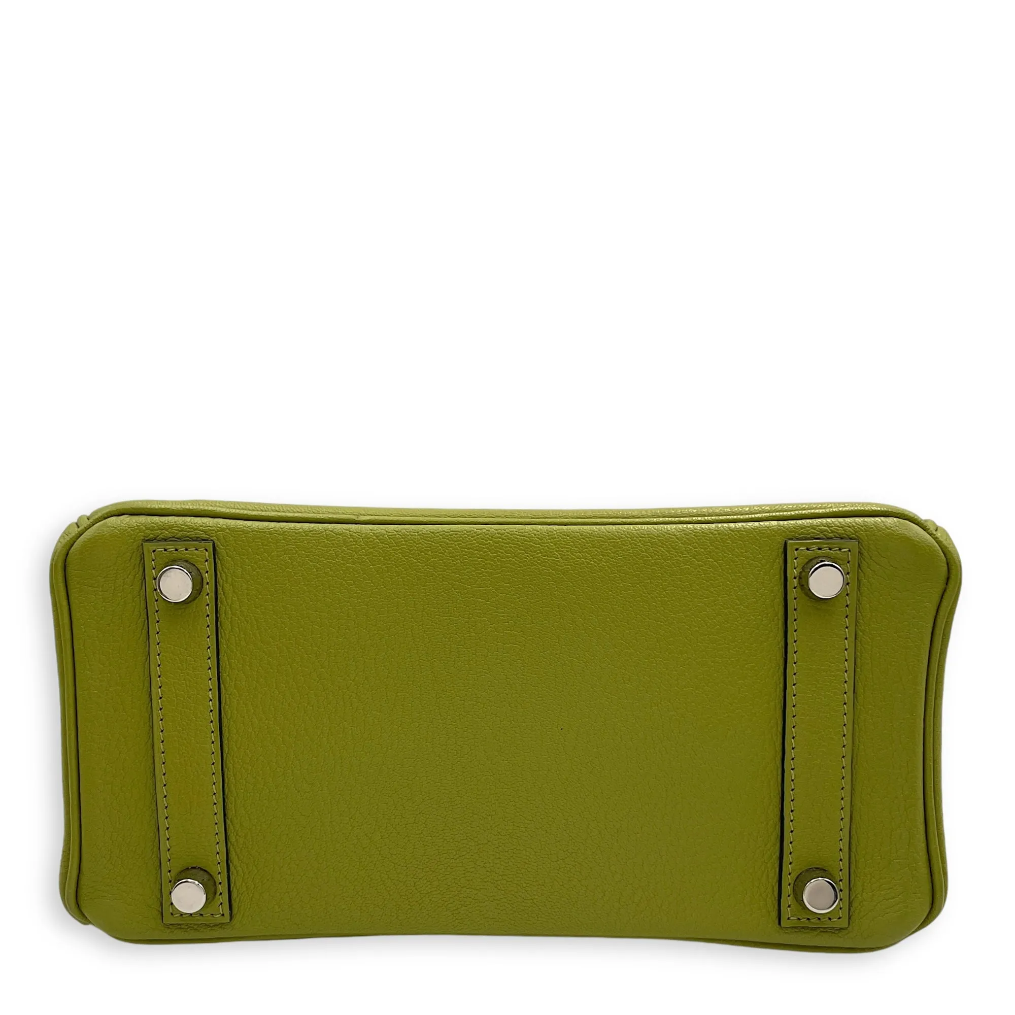 Birkin 25 Vert Anis in Chevre Mysore, Palladium hardware