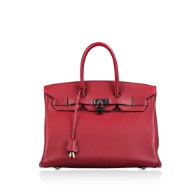 Birkin 35 - Rouge Garrance Togo