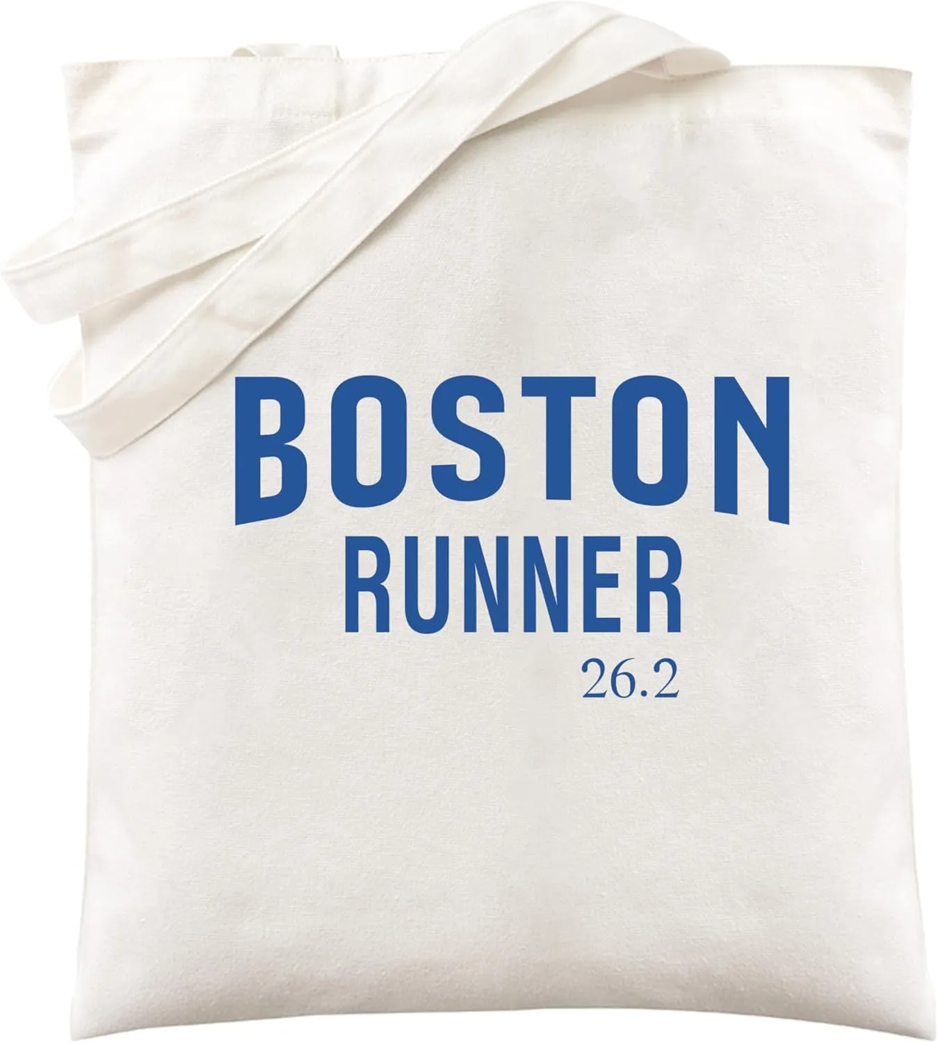 Canvas Shoulder Tote Bag for Men Women - Boston Marathon Route Graphic Unisex Reusable Grocery Bags