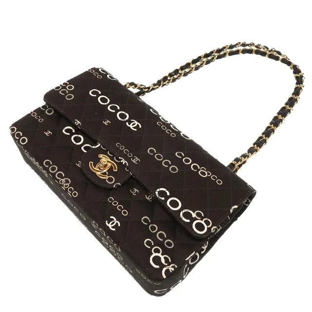 CHANEL Classic COCO Print Double Flap Bag