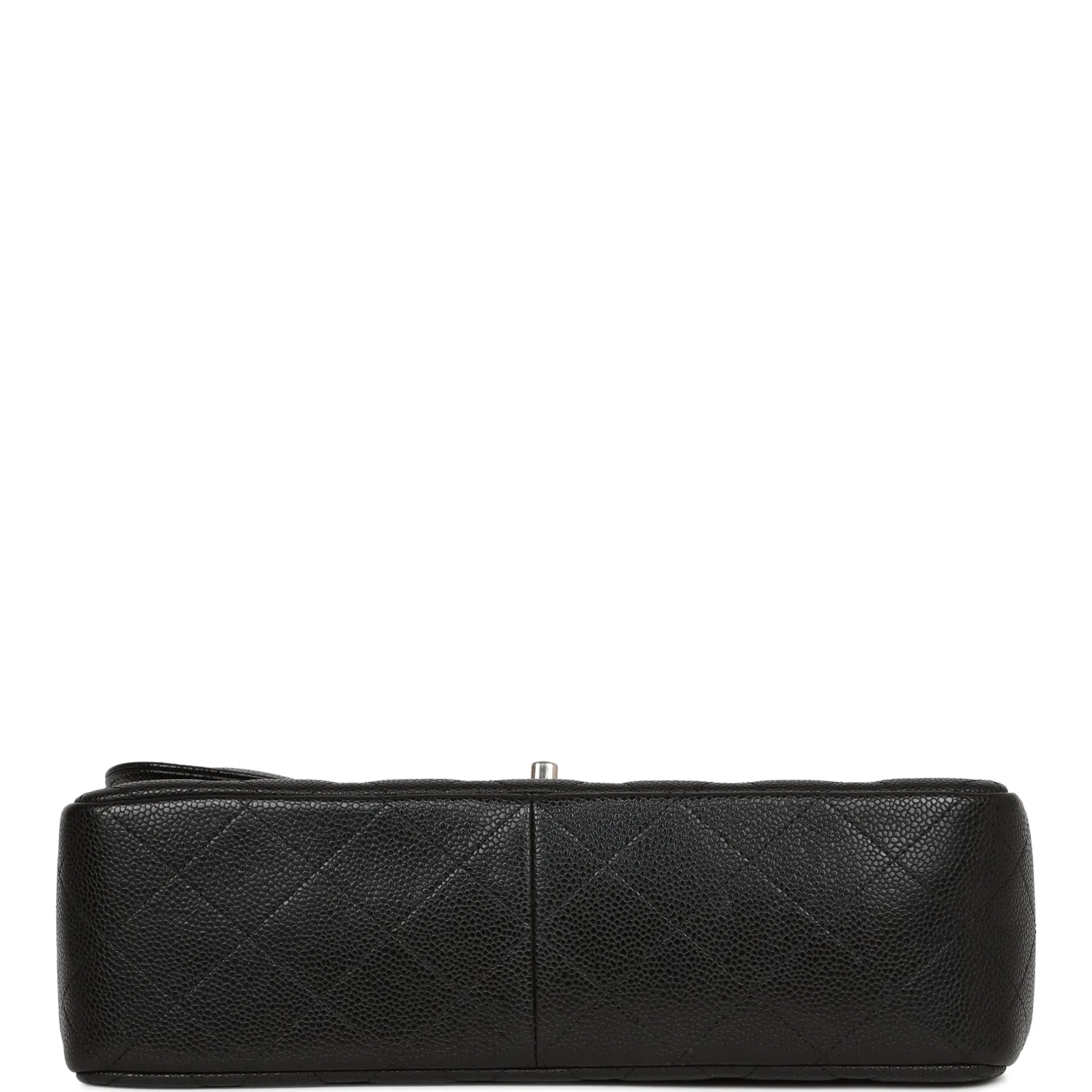 Chanel Jumbo Classic Double Flap Bag Black Caviar Silver Hardware