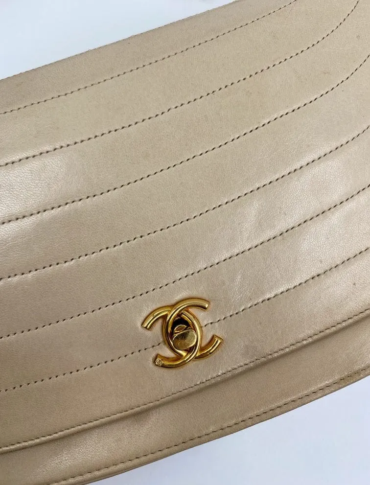 Chanel Vintage Half Moon Flap bag