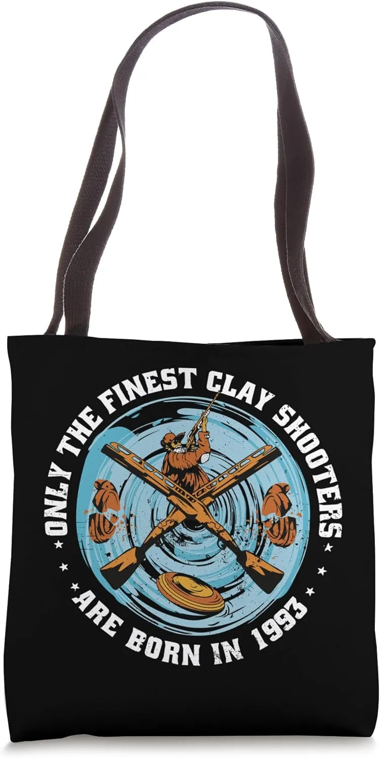 Clay Shooters Vintage 1993 birthday clay-pigeons shooting Tote Bag