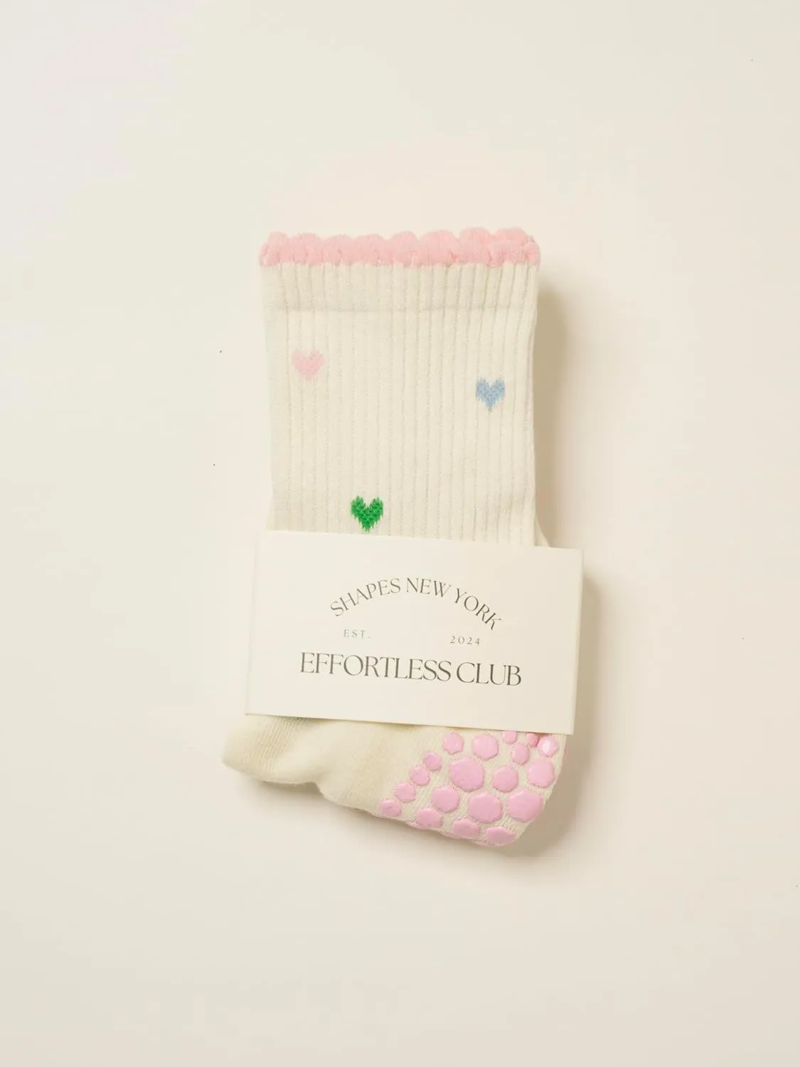 Crew Half Calf Grip Socks, Cutest Fruits Pilates Socks, Ruffle socks, Non-Slip, Barre Yoga Fitness