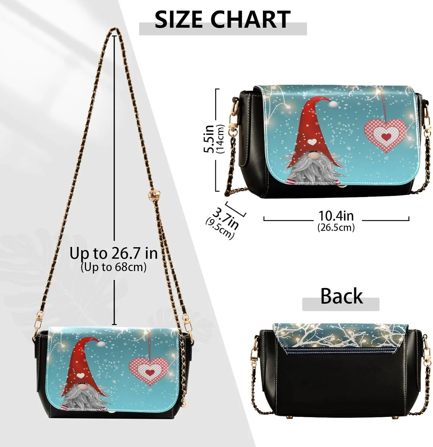 Crossbody Bags for Women Trendy Women's Black Shoulder Bag Small PU Leather Flap Cross Body Bag Handbags