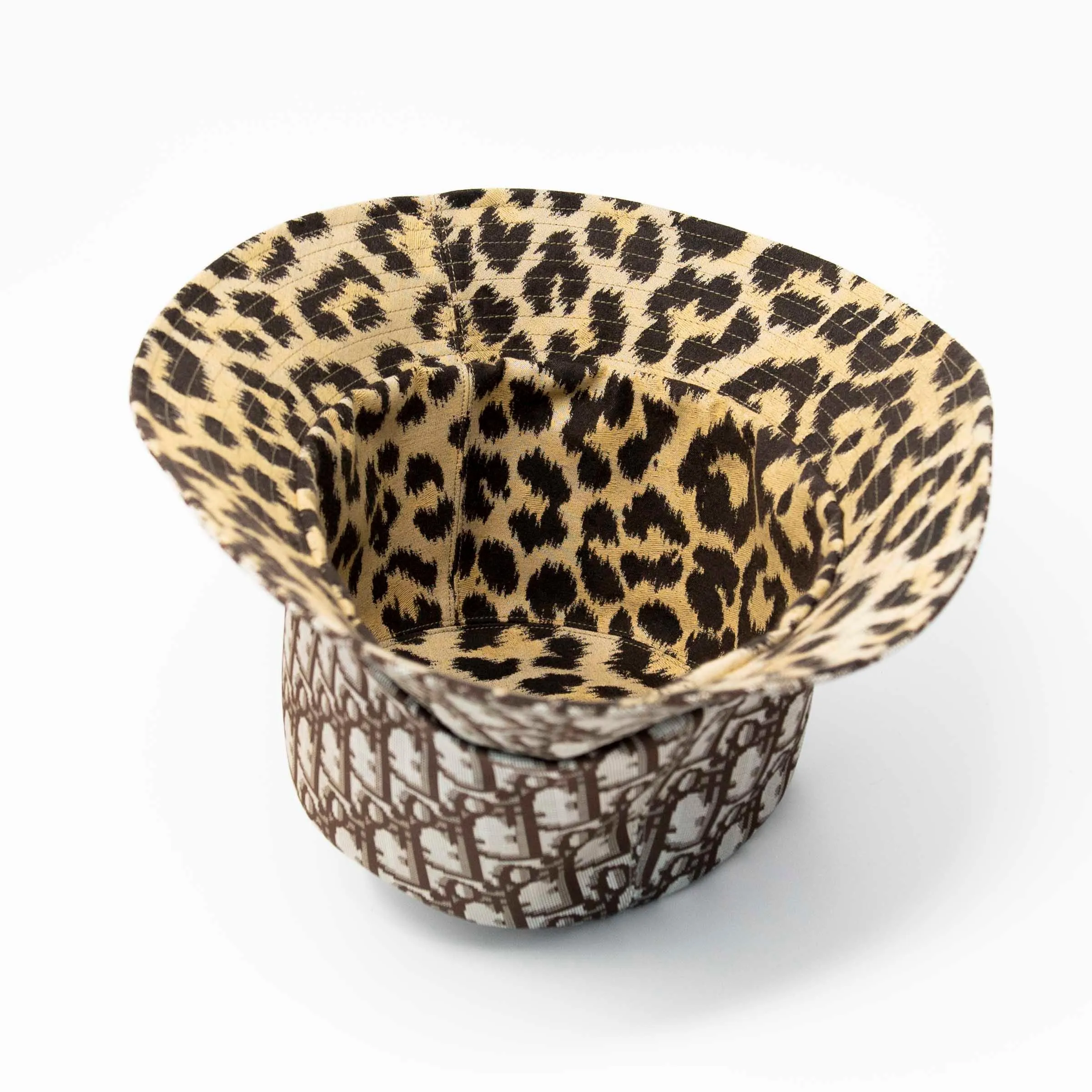 Dior Brown Oblique Reversible Bucket Hat 59
