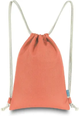 Drawstring Backpack Simple Style String Bag Canvas Beach Sport Daypack