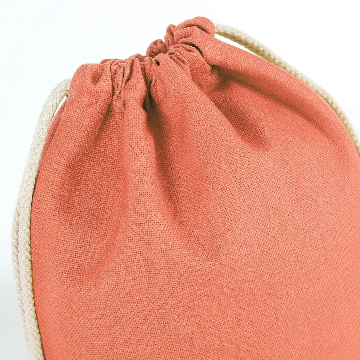 Drawstring Backpack Simple Style String Bag Canvas Beach Sport Daypack