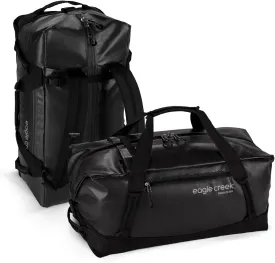 Eagle Creek Migrate 60L Travel Backpack Duffle Bag with Tuck-Away Backpack Straps, Full-Access Wide Mouth Opening & Seamless Bottom Bathtub Construction, Black