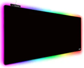 Extended RGB Gaming Mouse Pad, Extra Large Gaming Mouse Mat for Gamer, Waterproof Office DEST Mat with 10 Lighting Mode, for PC Computer RGB Keyboard Mouse - 31.5'' x 11.8" x 4mm (Black)