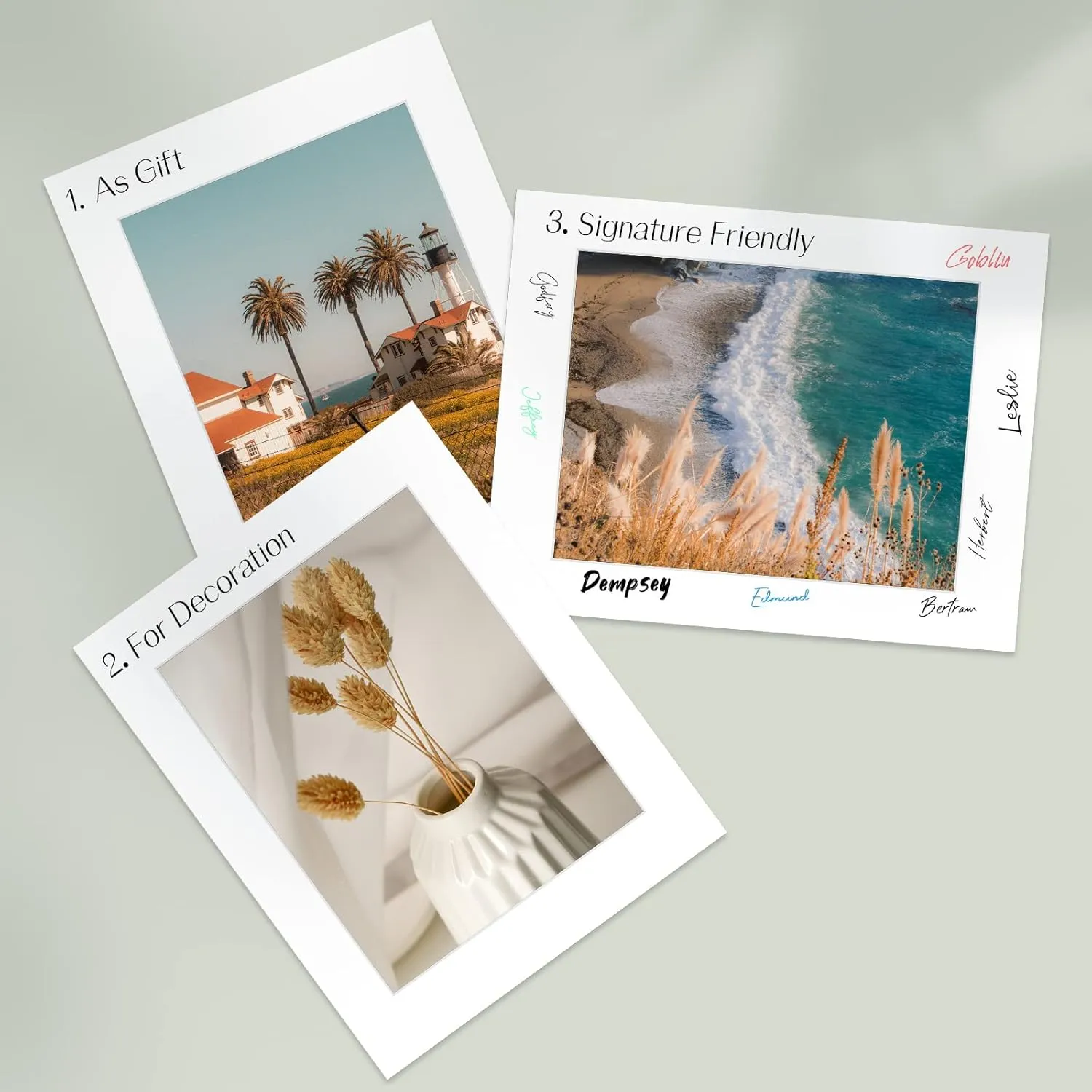 Golden State Art, Pack of 25, 11x14 White Picture Mat Full Set - Fit 8.5x11 Photo/Certificate - High Premier Acid Free Bevel Pre-Cut White Core Mattes - Includes 25 Backing Backer Board & Clear Bags