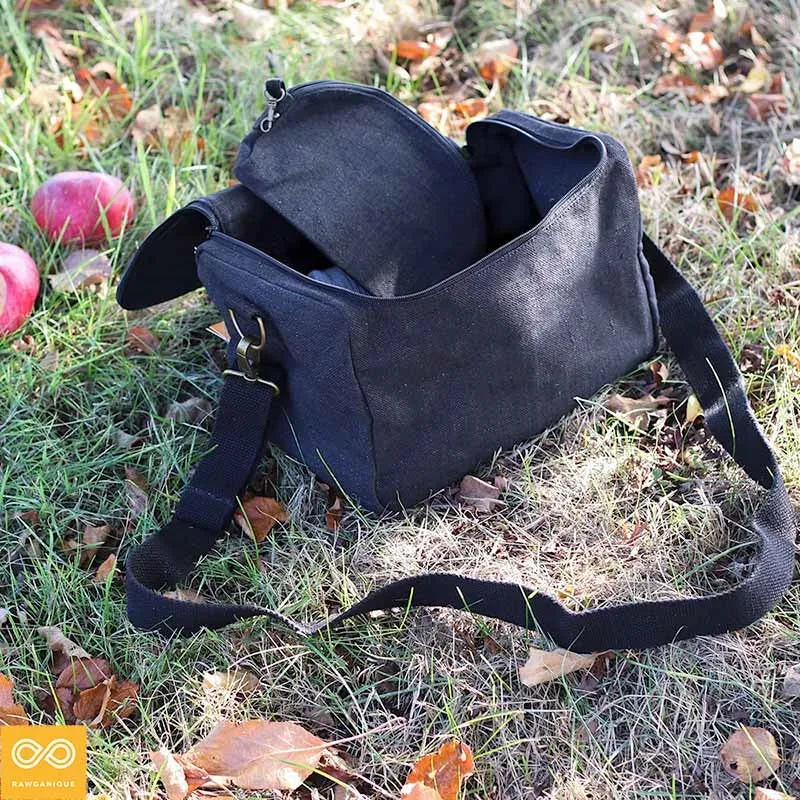 GYM SPA 100% Organic Hemp Stiff Canvas Bag