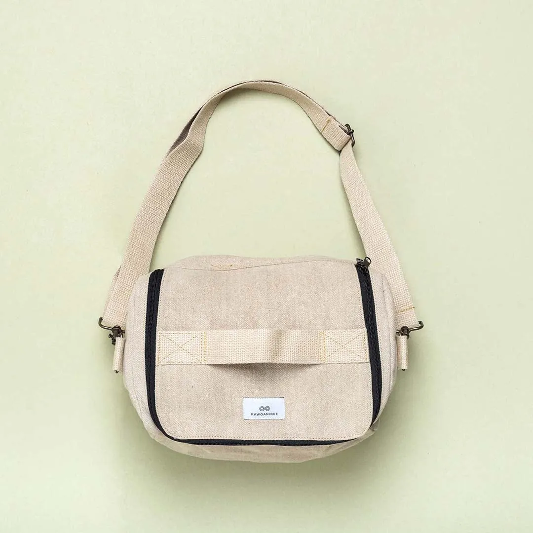 GYM SPA 100% Organic Hemp Stiff Canvas Bag