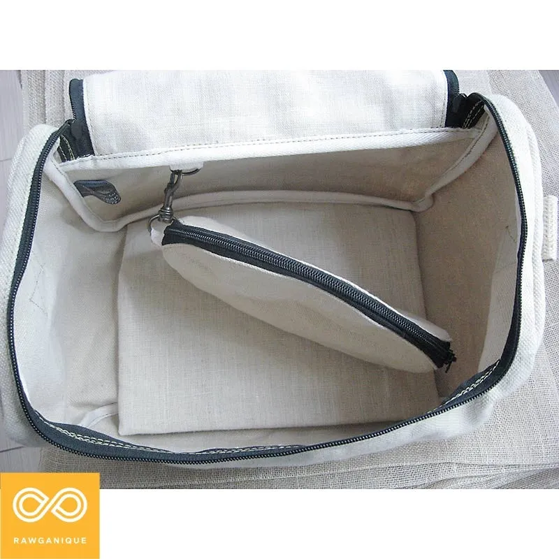 GYM SPA 100% Organic Hemp Stiff Canvas Bag