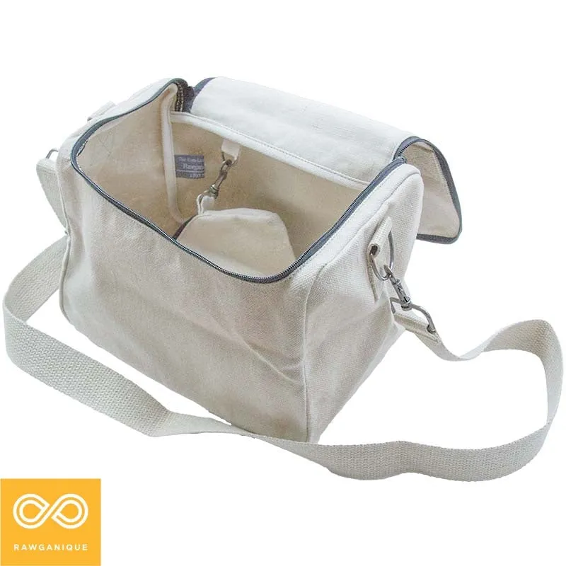 GYM SPA 100% Organic Hemp Stiff Canvas Bag