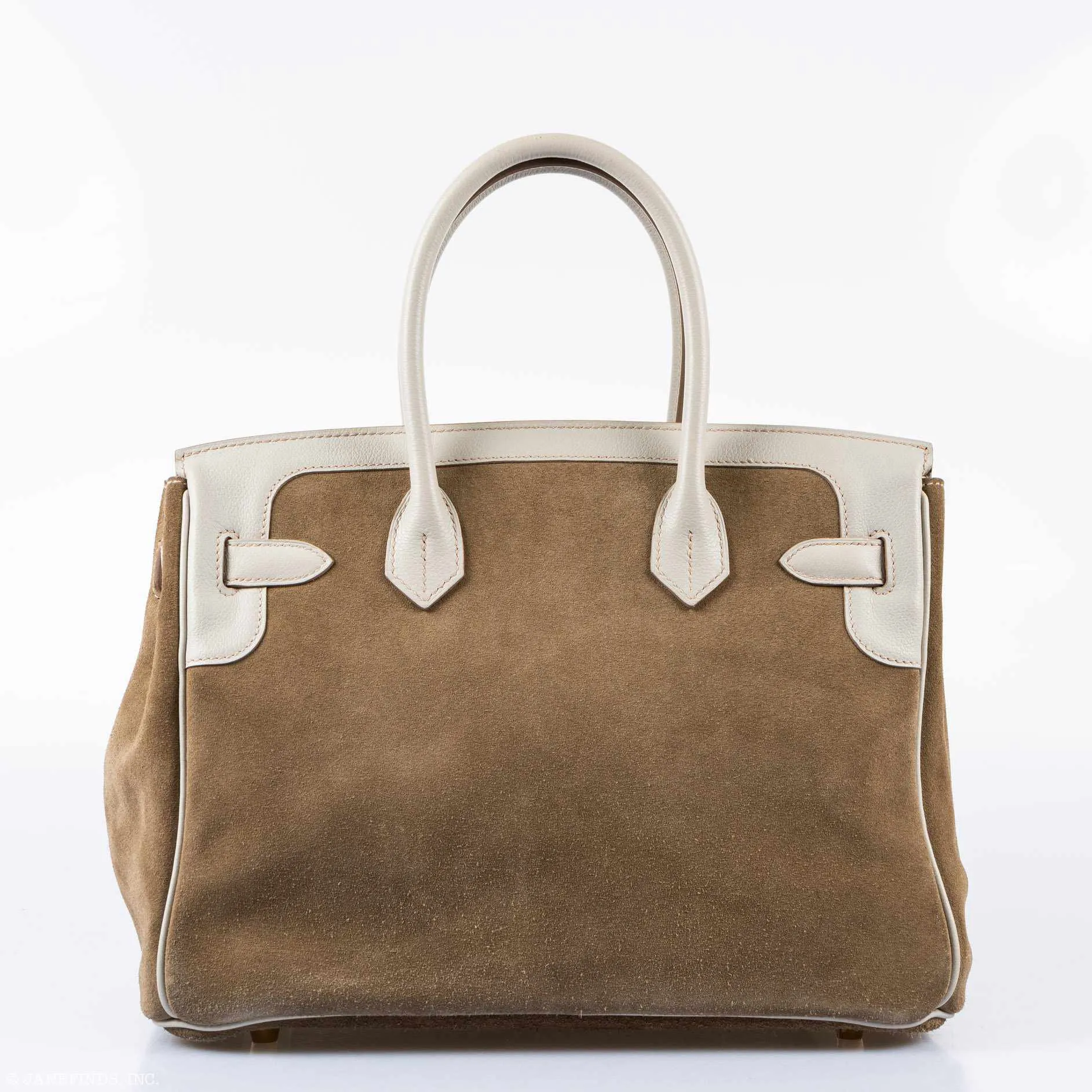 Hermès Birkin 30 Grizzly Gris Perle Swift & Suede Permabrass Hardware