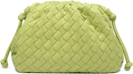 Huralona Dressy Pleated Vegan Leather Clutch Purse Super Soft Cloud Dumpling Clutch Bag for Women PU Evening Purse Handbag