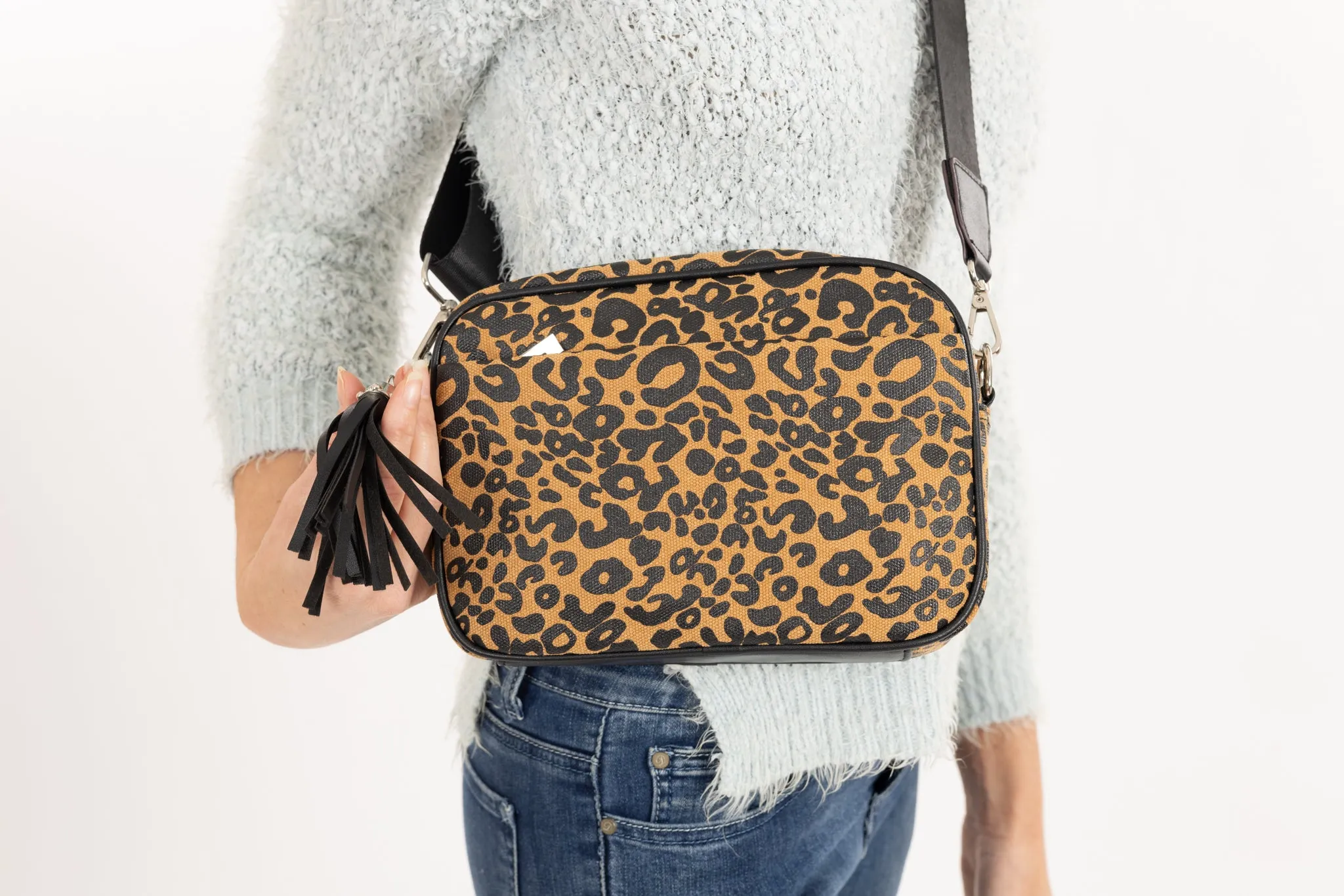 Jellybean Cross Body Bag - Leopard Ginger