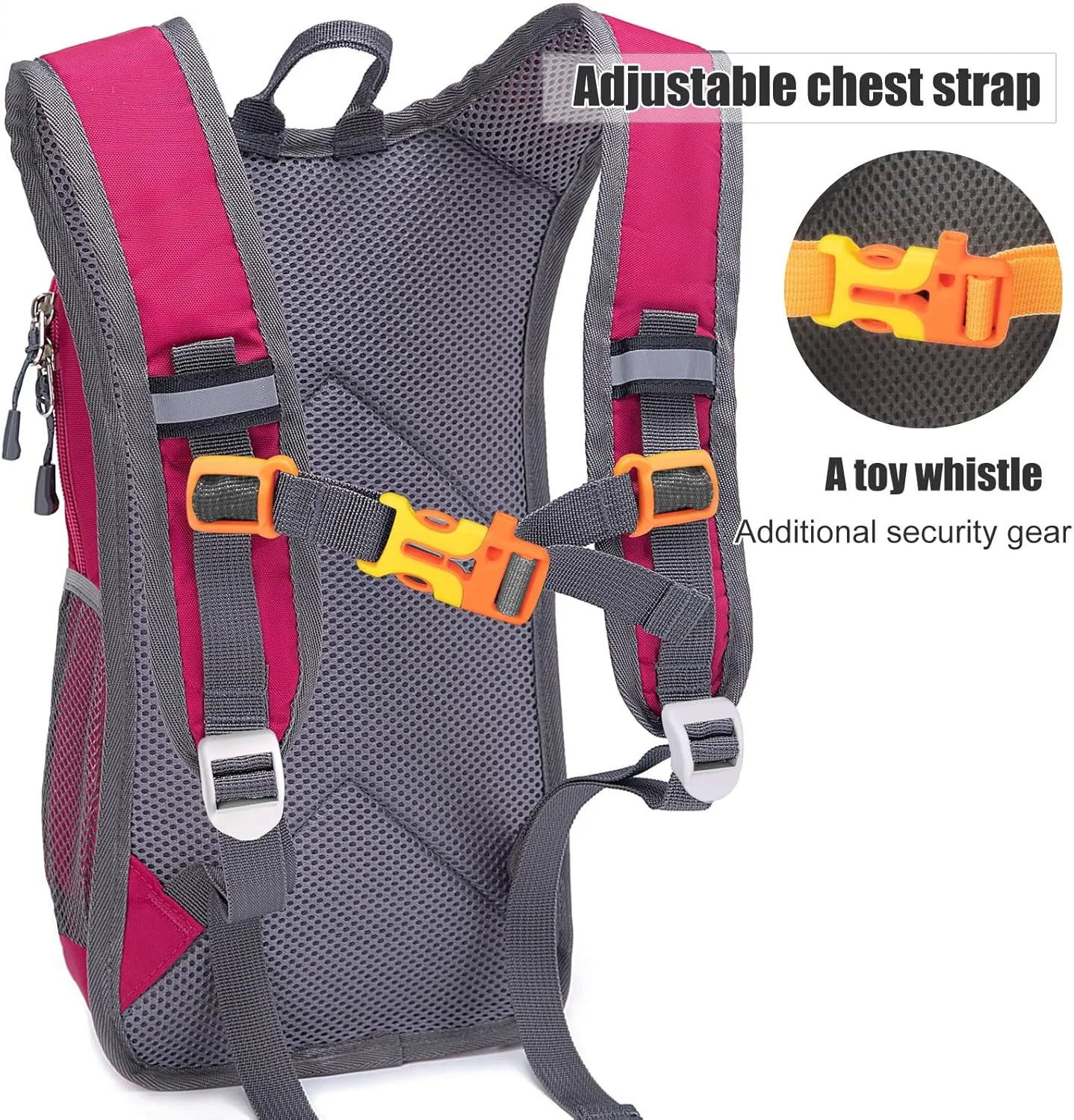 Kids Hydration Backpack, Hiking Backpack for Boys or Girls with 1.5L Water Bladder