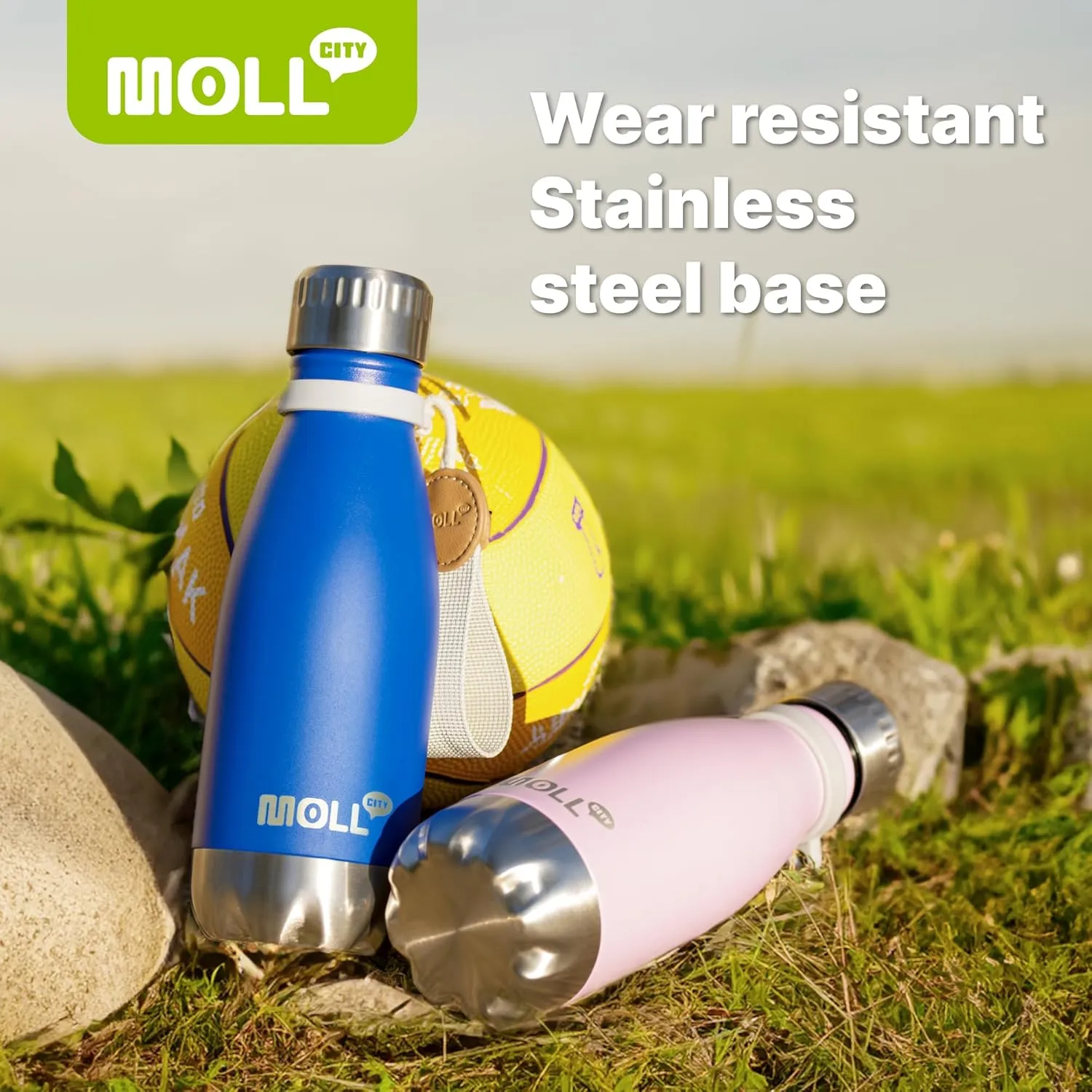 Kids Water Bottle for School-9 oz Stainless Steel Double Wall Vacuum Insulated Sports Water Bottle Reusable Metal Leak Proof Cola Shape Flask for Girls(Royal Blue)