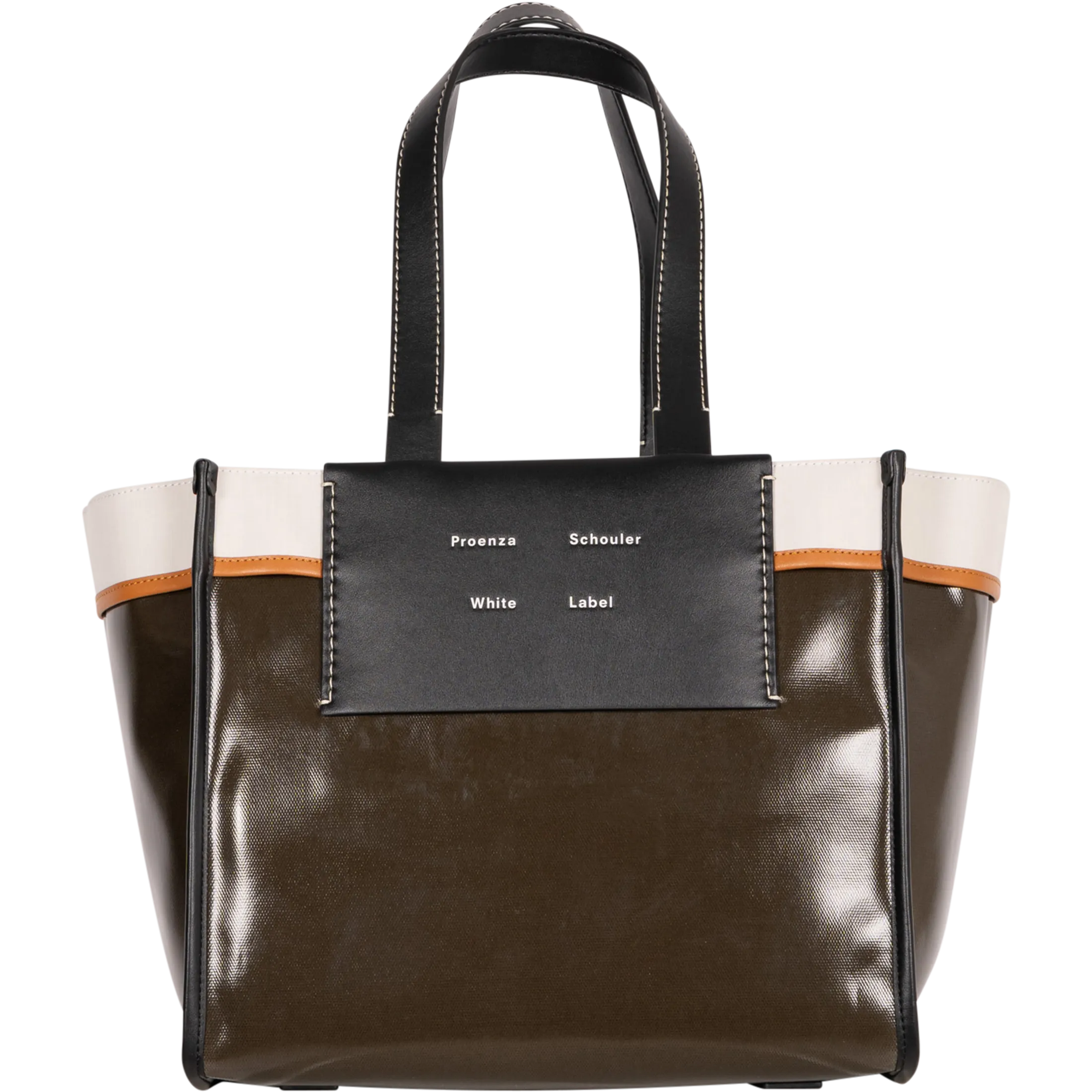 Large Morris Coated Canvas Tote - Dark Evergreen