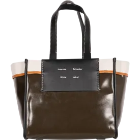 Large Morris Coated Canvas Tote - Dark Evergreen
