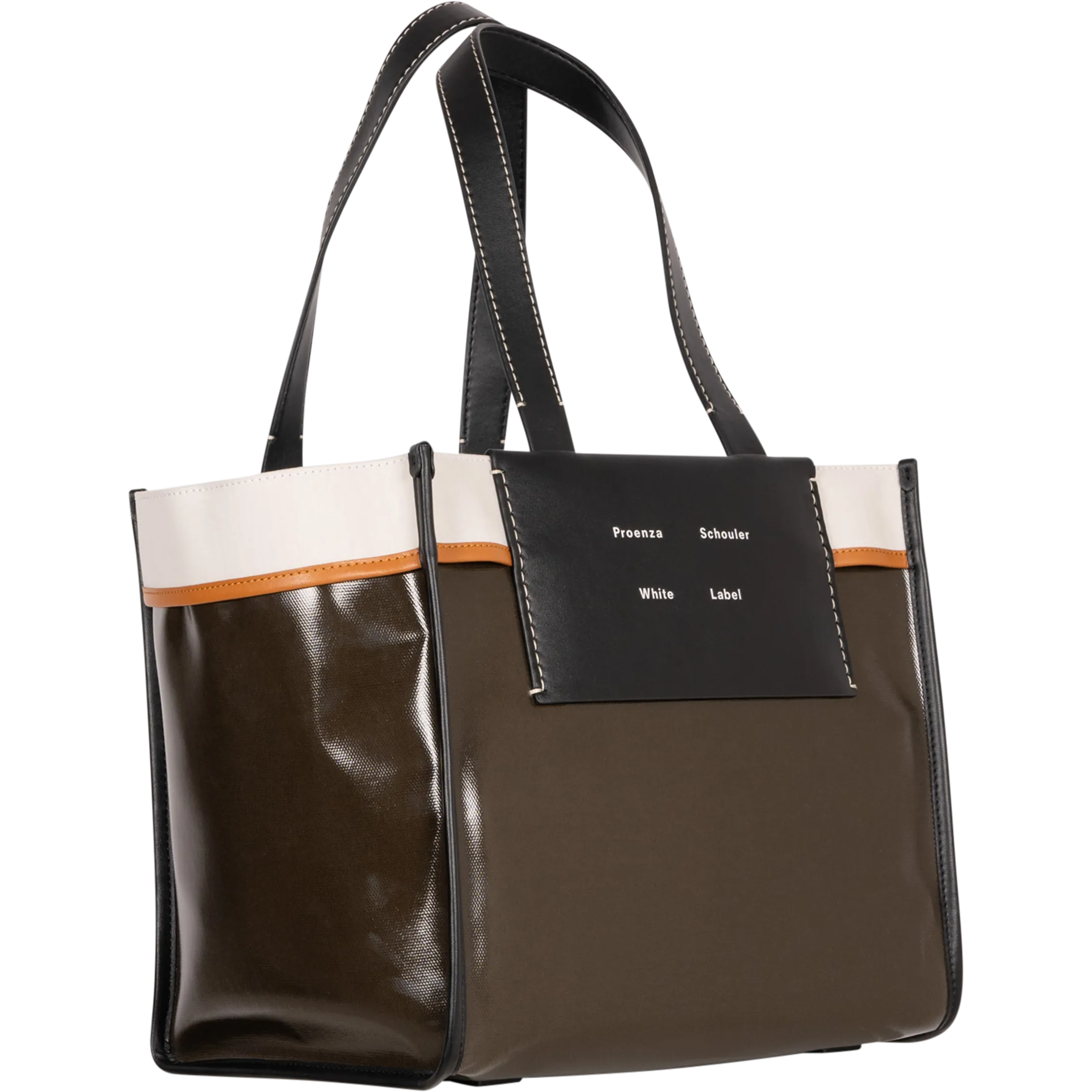 Large Morris Coated Canvas Tote - Dark Evergreen