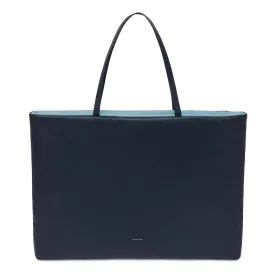 Large Reversible Pillow Tote Bag - Blu/Degas Blue