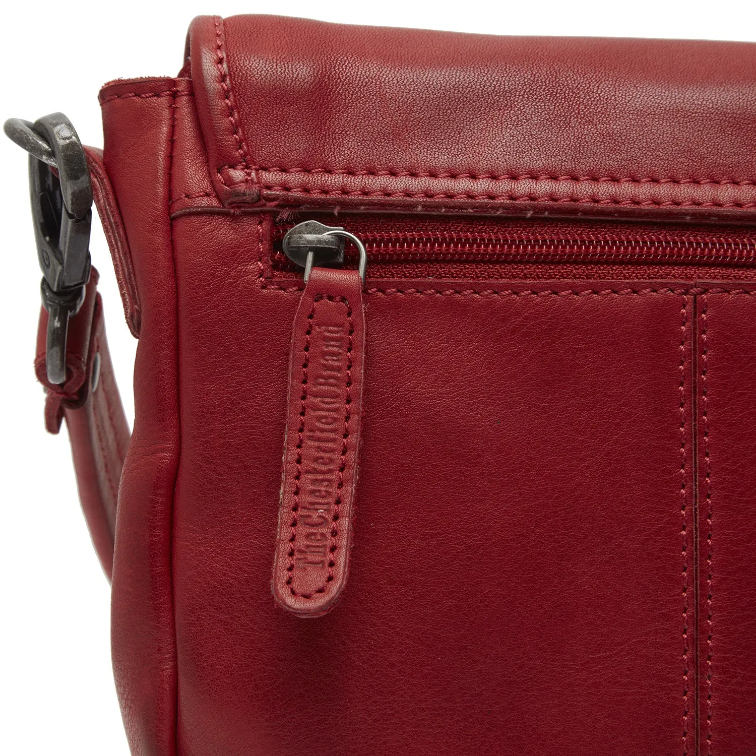 Leather Shoulder Bag Red Irma