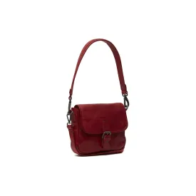 Leather Shoulder Bag Red Irma