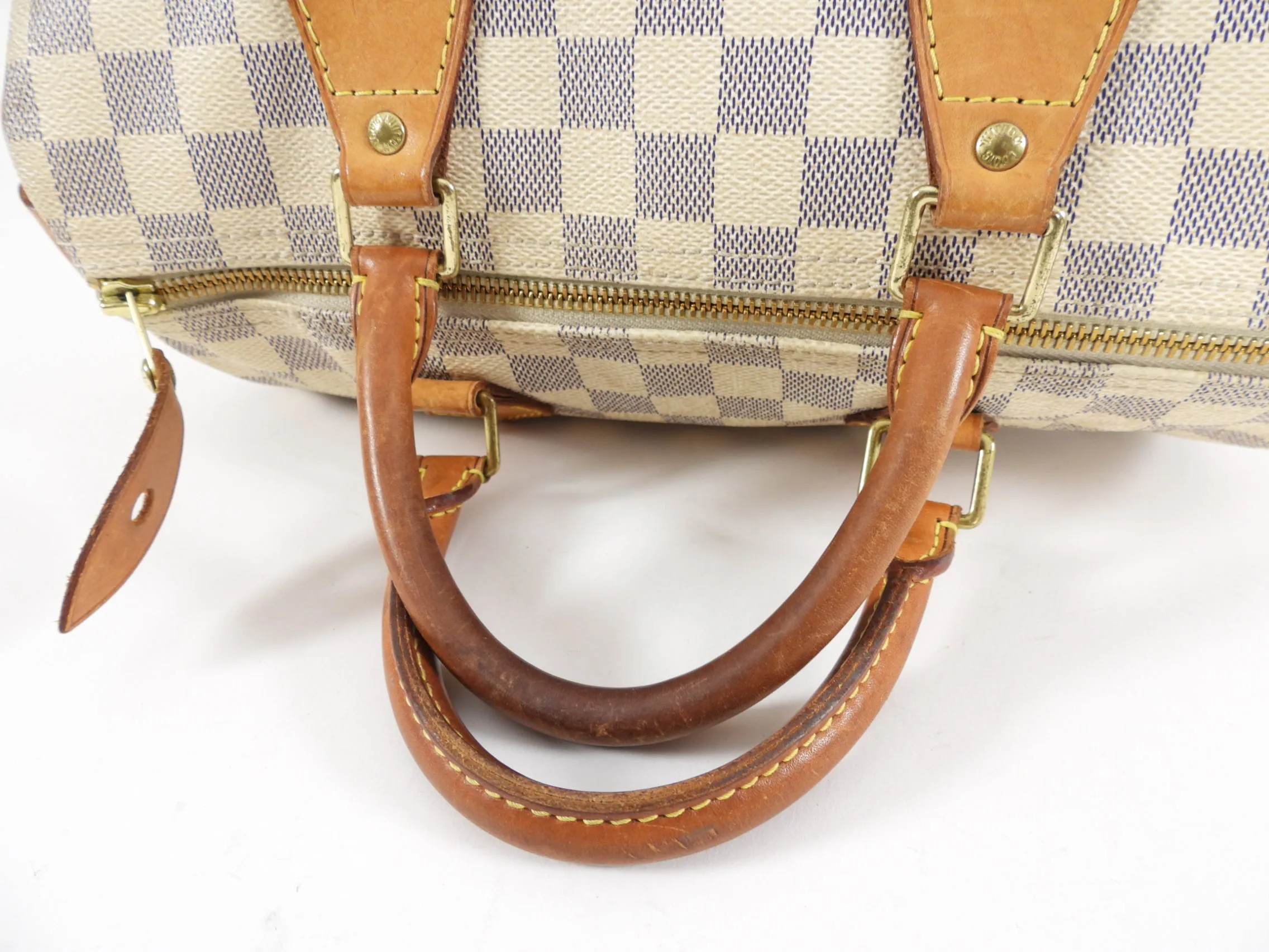 Louis Vuitton Damier Azur Speedy 30 Boston Bag