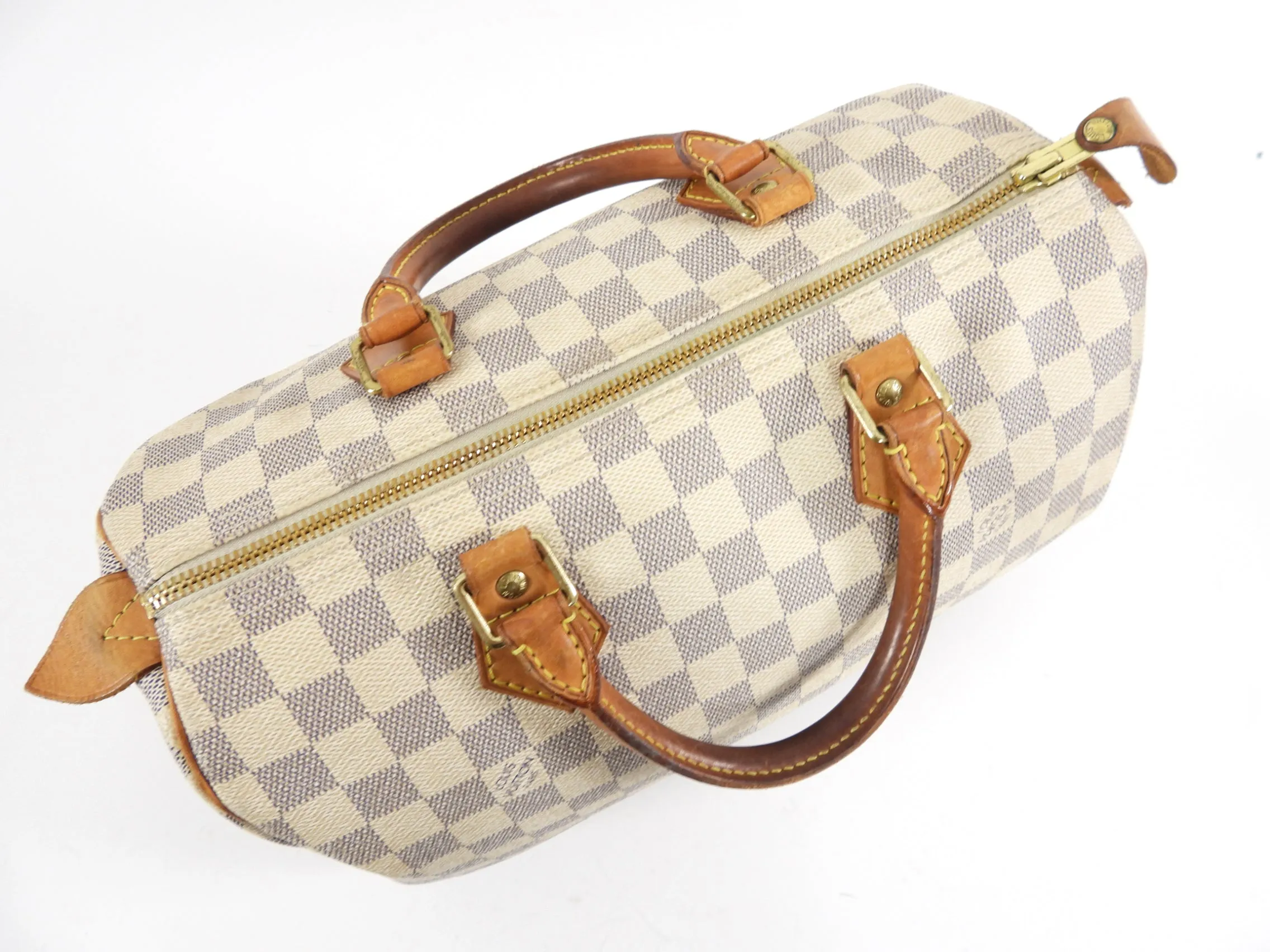 Louis Vuitton Damier Azur Speedy 30 Boston Bag