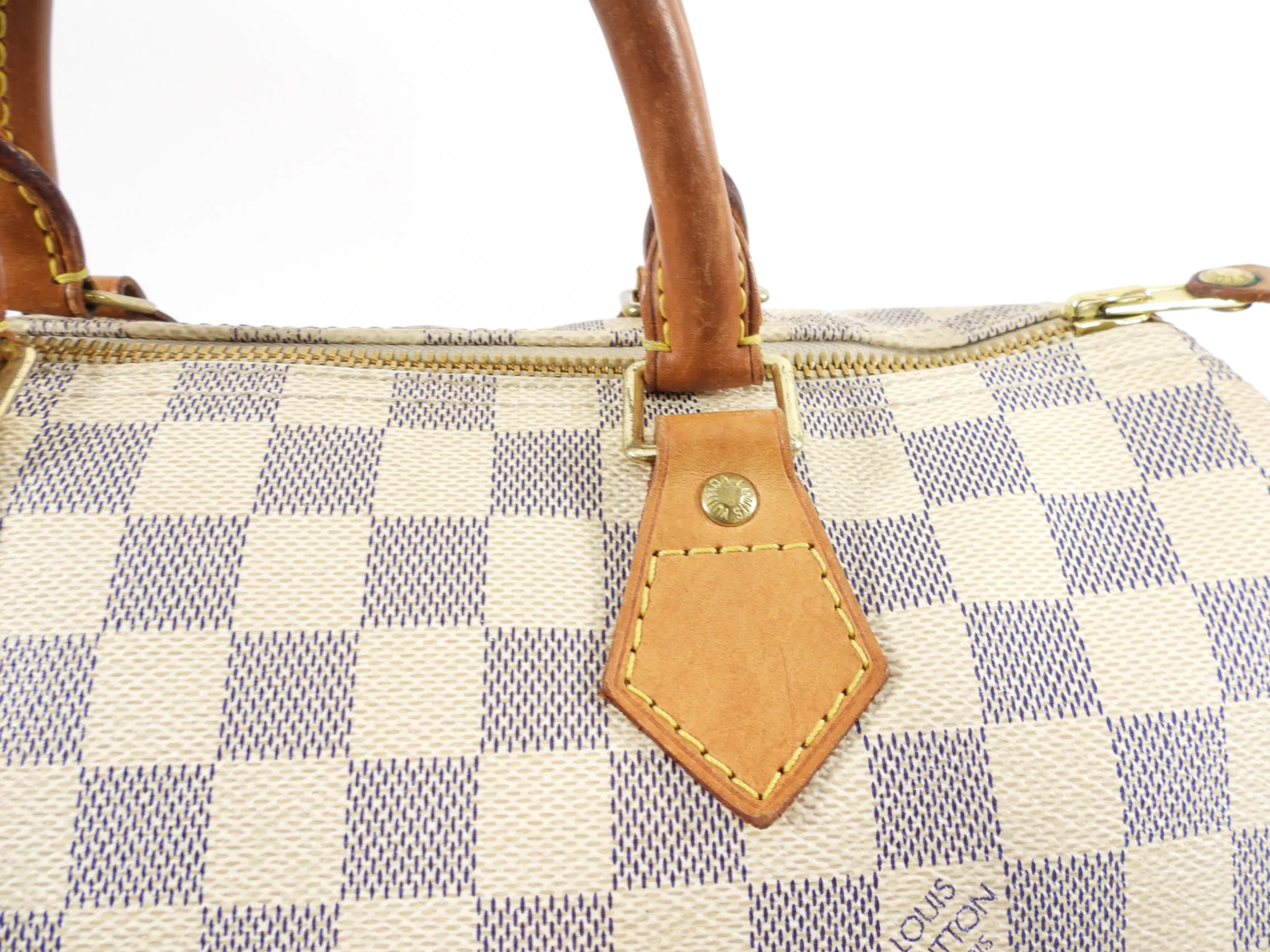Louis Vuitton Damier Azur Speedy 30 Boston Bag