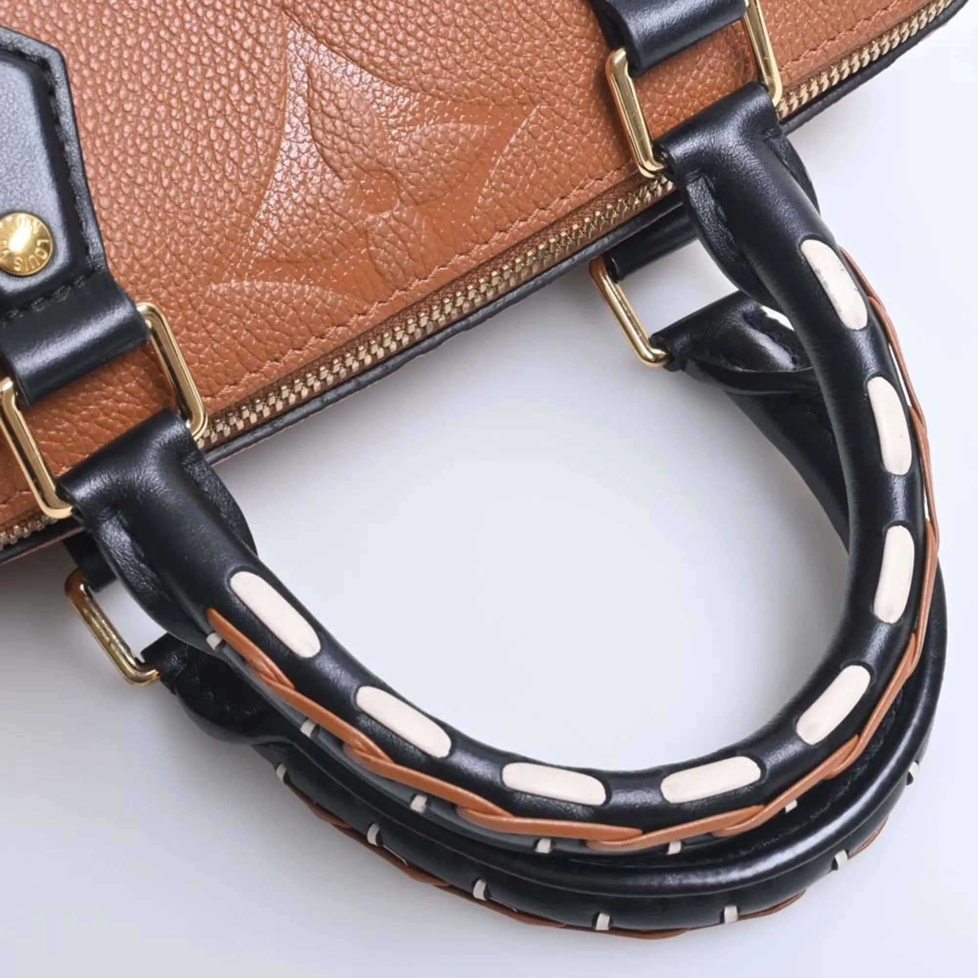 LOUIS VUITTON Empreinte Wild at Heart Speedy Bandouliere 25 Handbag Boston Bag M45840 Brown/Black Ladies