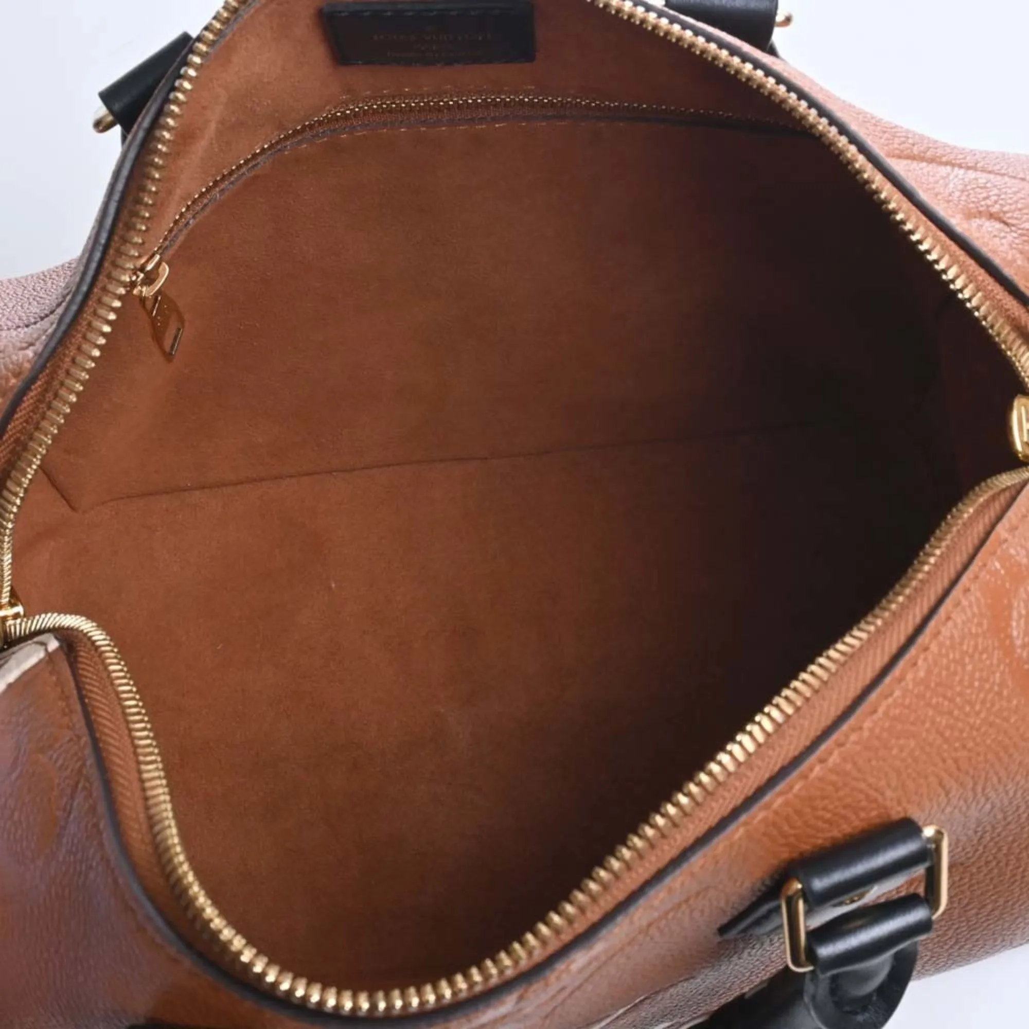 LOUIS VUITTON Empreinte Wild at Heart Speedy Bandouliere 25 Handbag Boston Bag M45840 Brown/Black Ladies