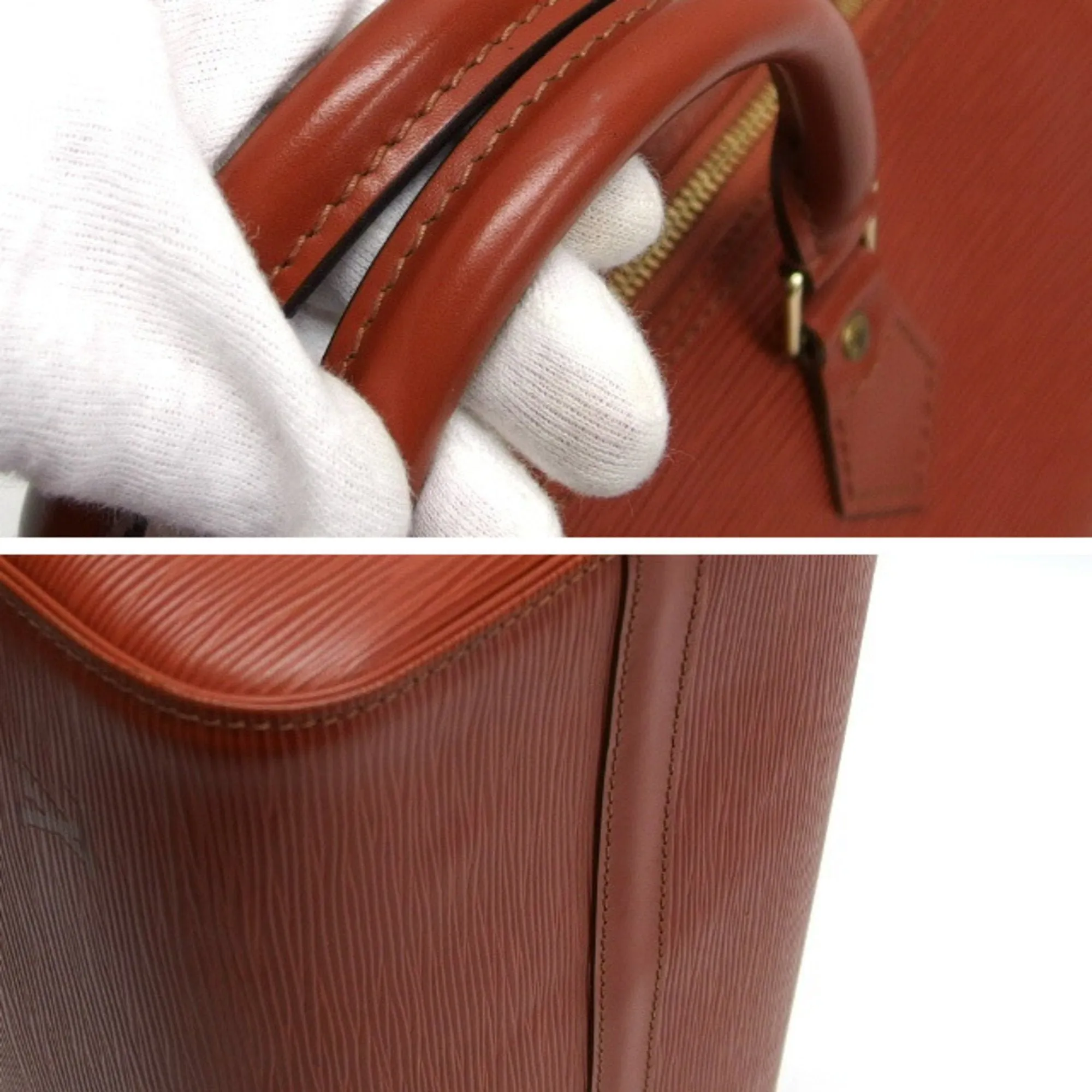 LOUIS VUITTON Epi Speedy 30 Boston Bag Kenya Brown
