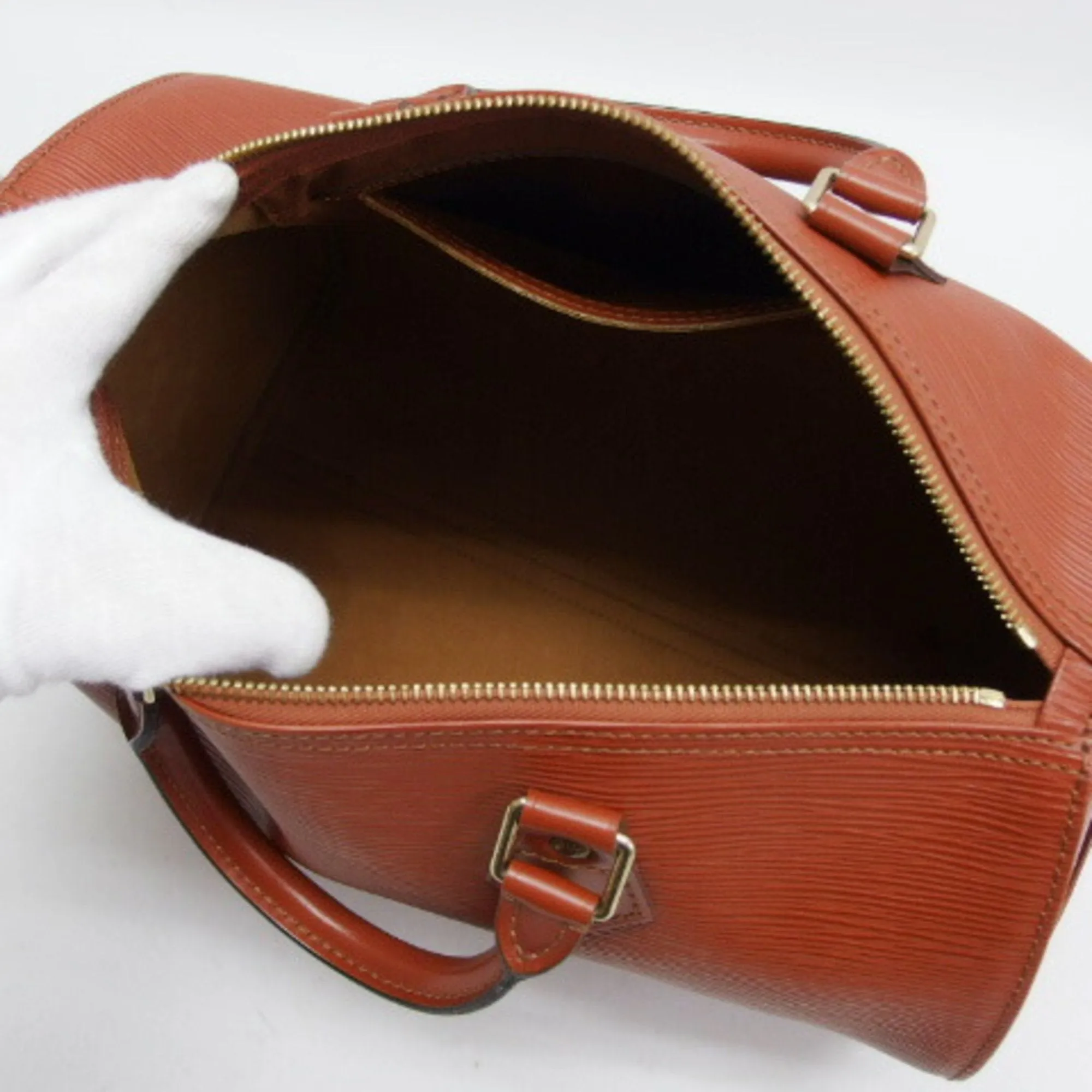 LOUIS VUITTON Epi Speedy 30 Boston Bag Kenya Brown
