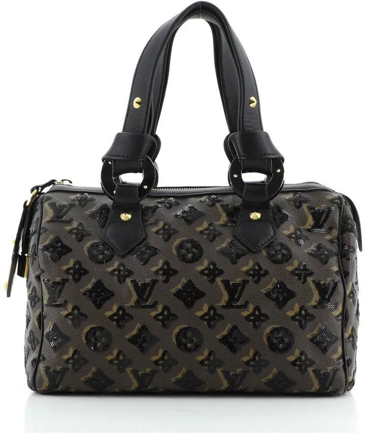 Louis Vuitton Monogram Sequins Eclipse Speedy 28 Bag