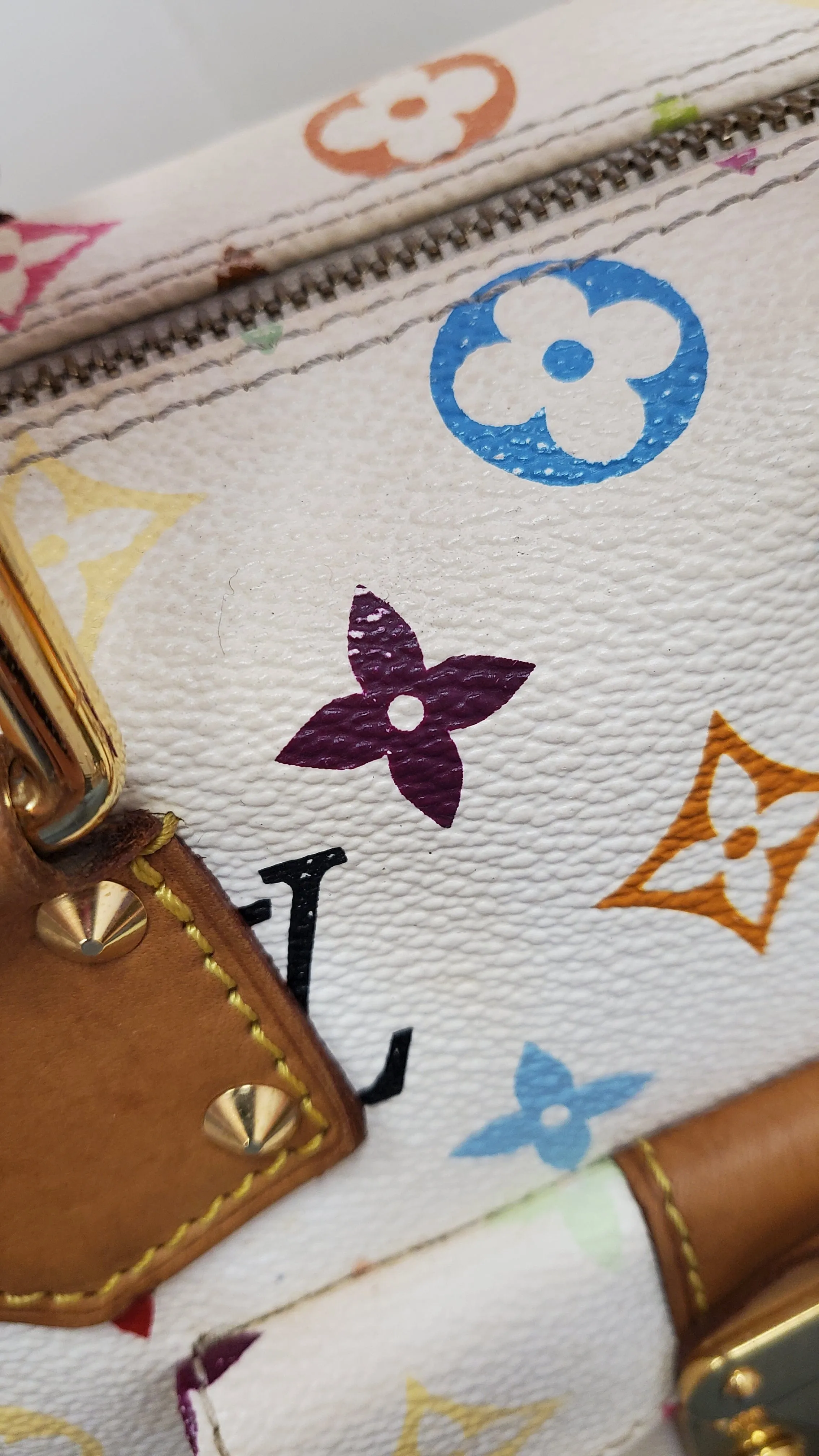 Louis Vuitton Murakami White Multicolor Speedy SYL1112