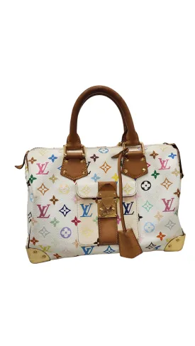 Louis Vuitton Murakami White Multicolor Speedy SYL1112