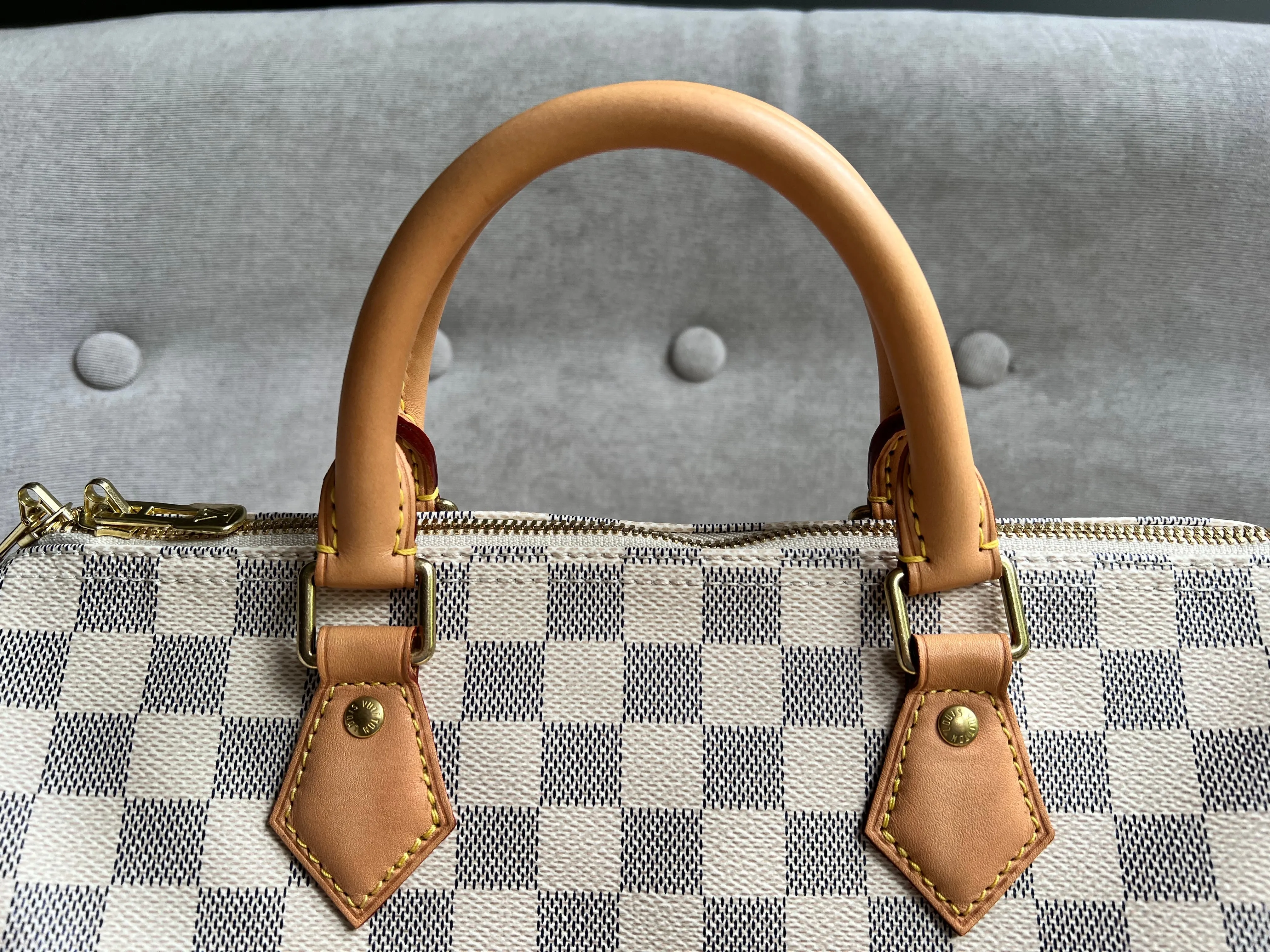Louis Vuitton Speedy Bandouliere 30 Damier Azur (RRP £1470)