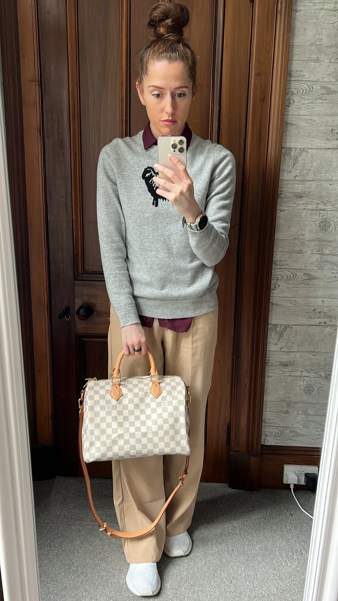 Louis Vuitton Speedy Bandouliere 30 Damier Azur (RRP £1470)