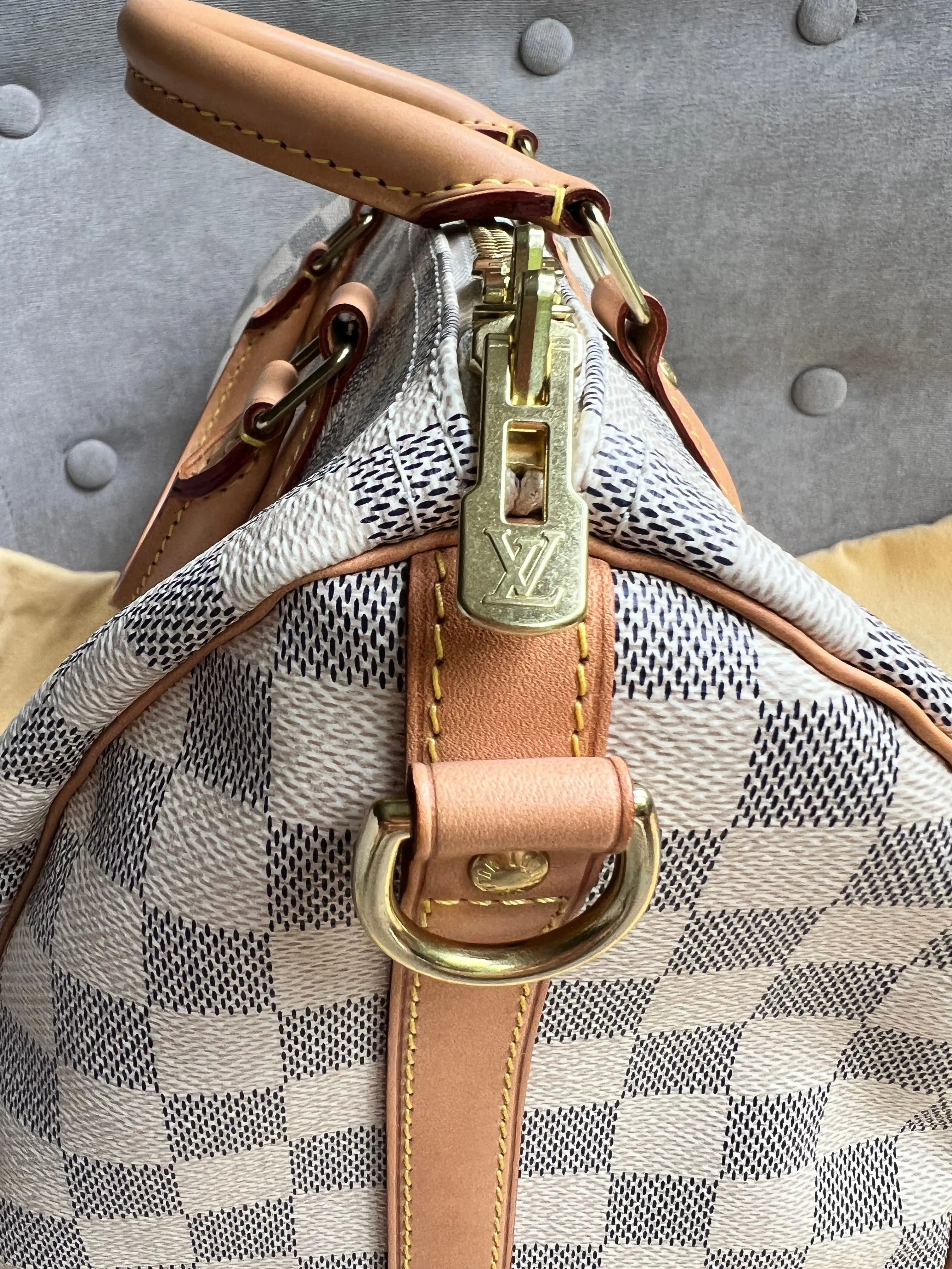 Louis Vuitton Speedy Bandouliere 30 Damier Azur (RRP £1470)