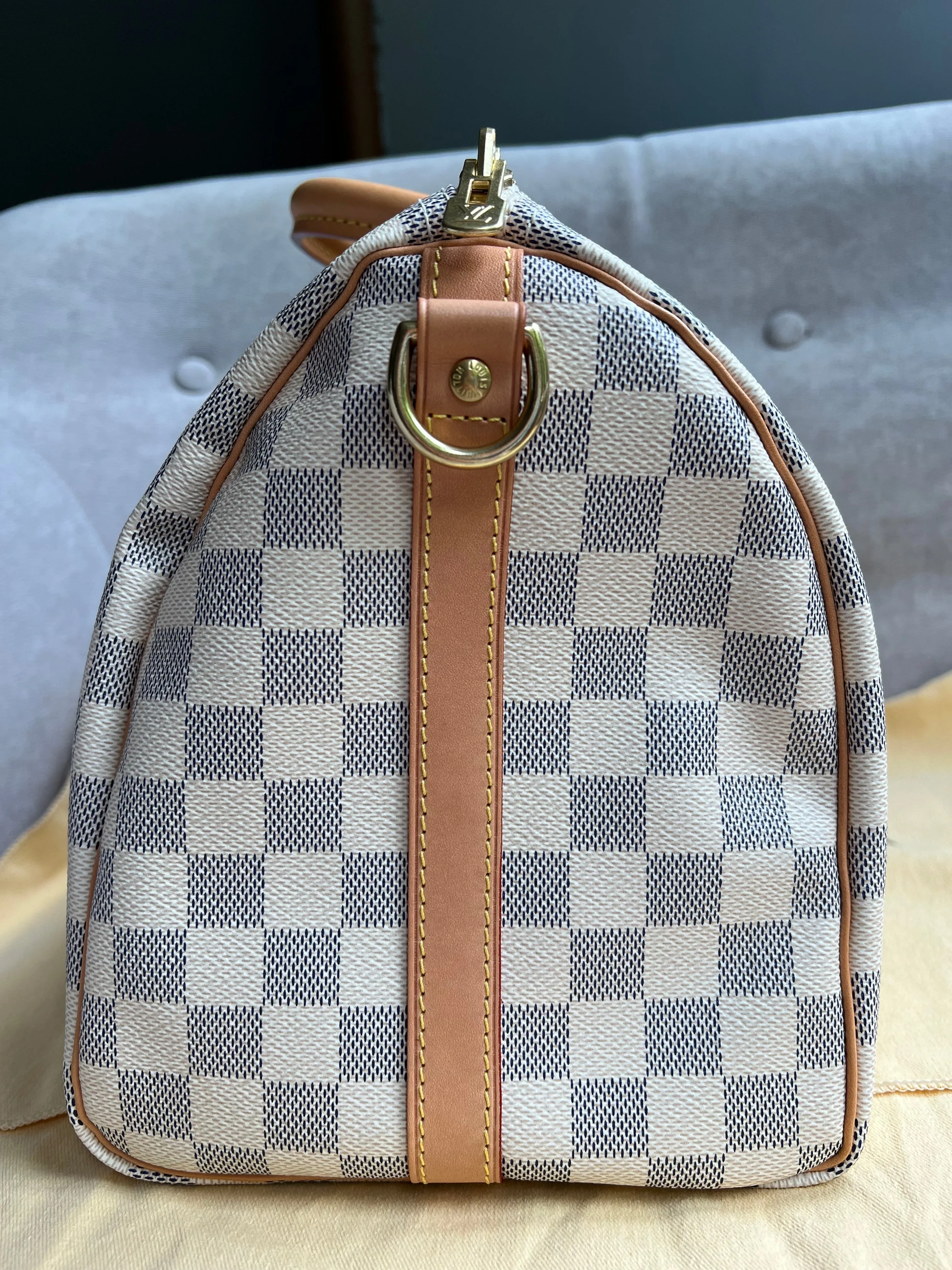 Louis Vuitton Speedy Bandouliere 30 Damier Azur (RRP £1470)