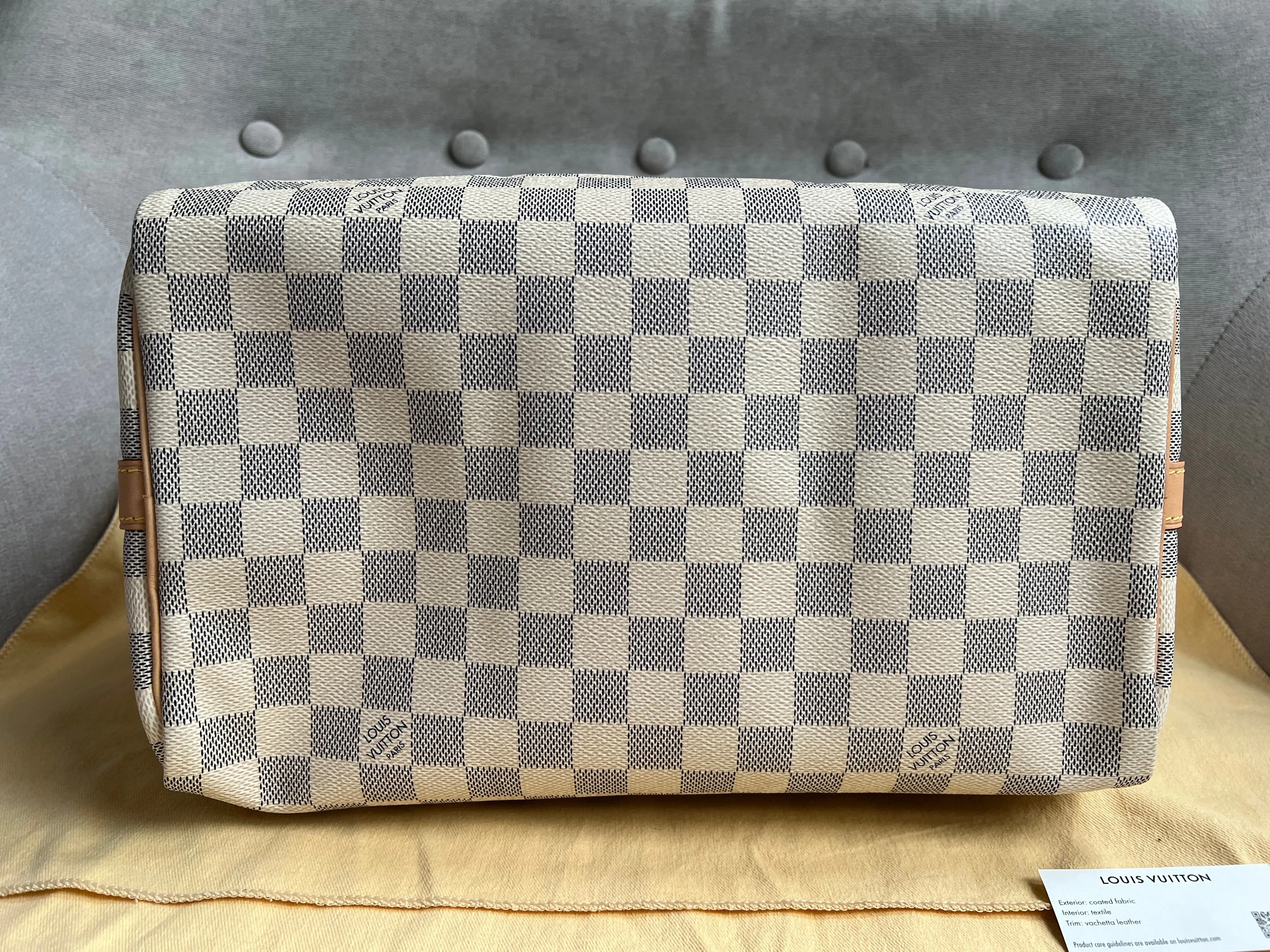 Louis Vuitton Speedy Bandouliere 30 Damier Azur (RRP £1470)